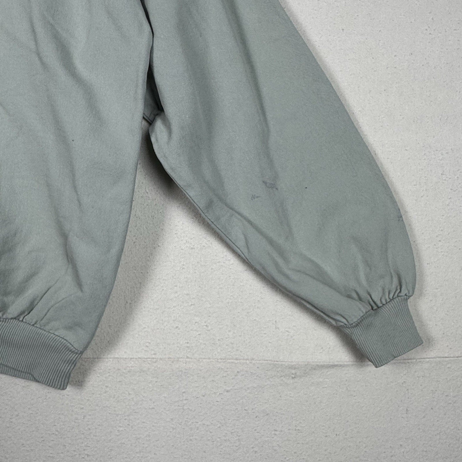 Vintage Wek The World Denim Shirt Size Green X-Small L/S Retro Distressed USA