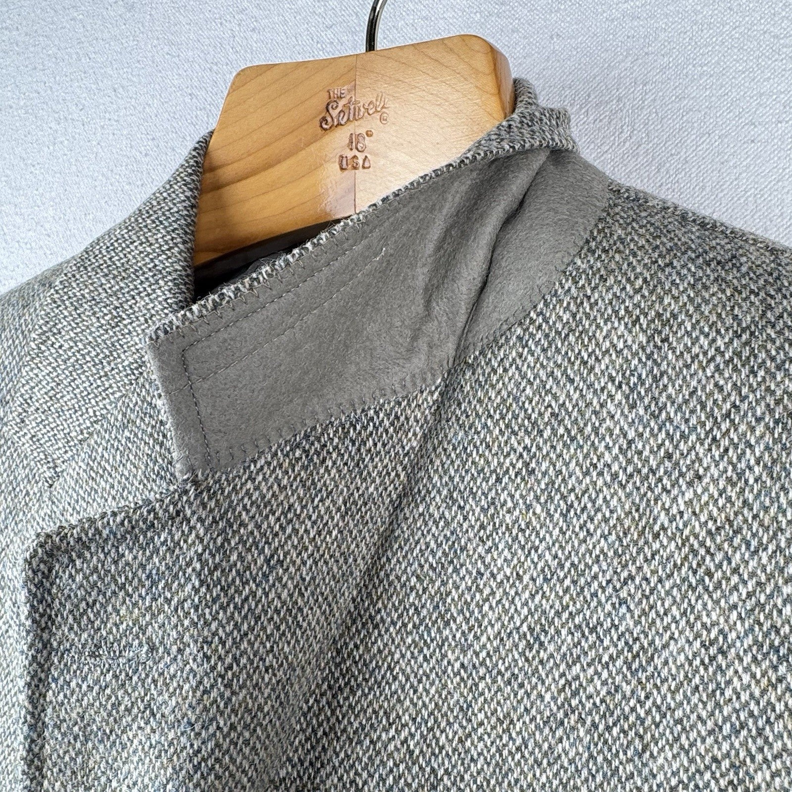 The Andover Shop Herringbone Wool Blazer Jacket Sport Coat Men’s 42 21”x30” USA