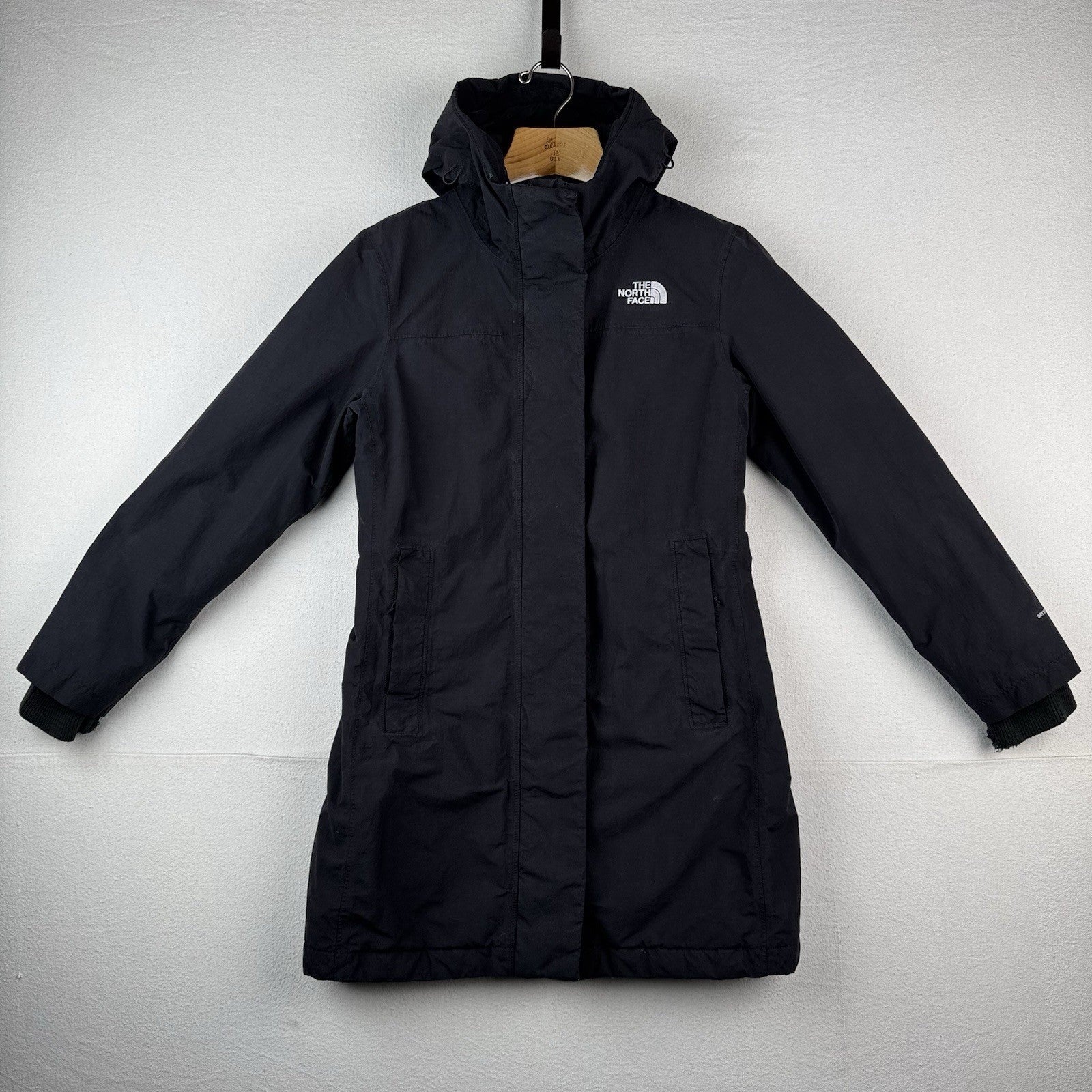 The North Face 550 Dryvent Parka Women's Medium Black Hooded Jacket