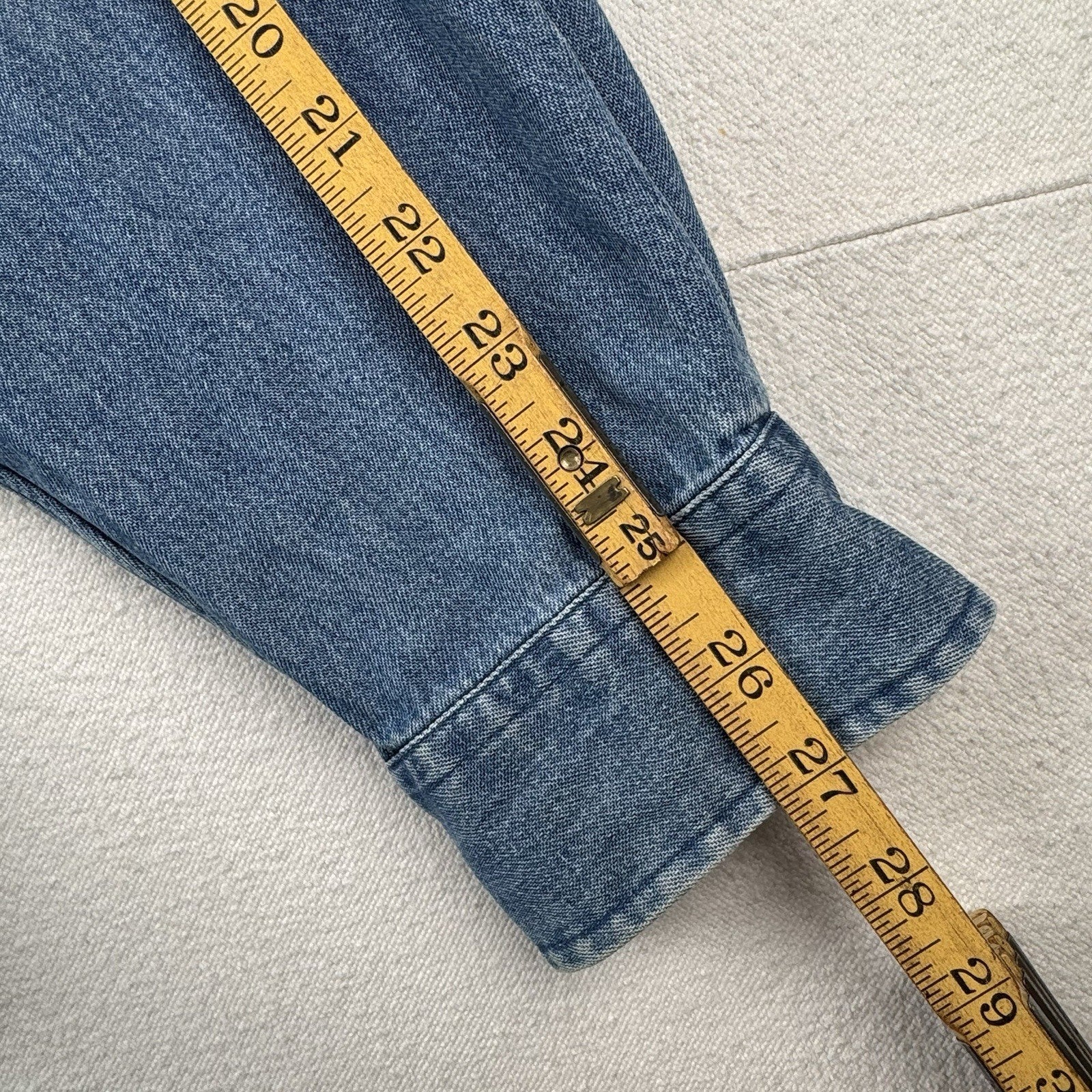 90’sVtg Ralph Lauren Heavy Denim Shirt Men's 2XL Classic Fit Pocket Button Down