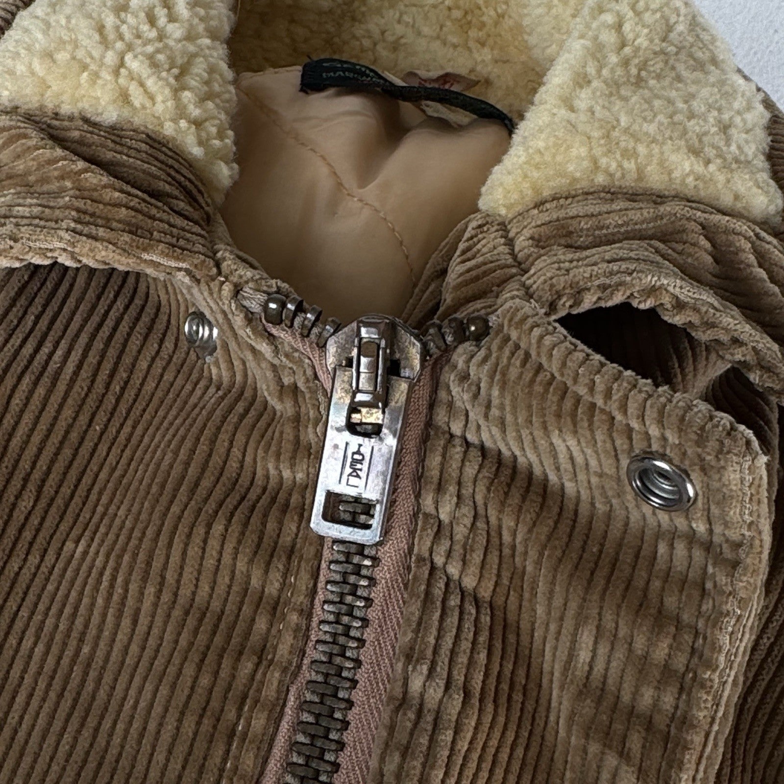 60s Marshall Co Gamemaster Mens XL Pearl Snap Corduroy Field Barn Chore Coat USA