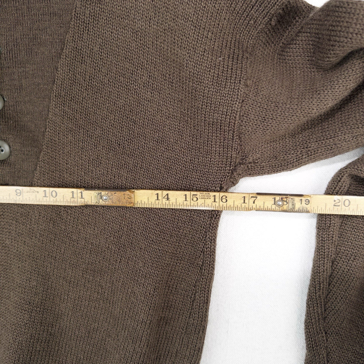 80’s Vtg US Army Military Wool Sweater OD 3721 Men’s M (38-40) Brown Long Sleeve