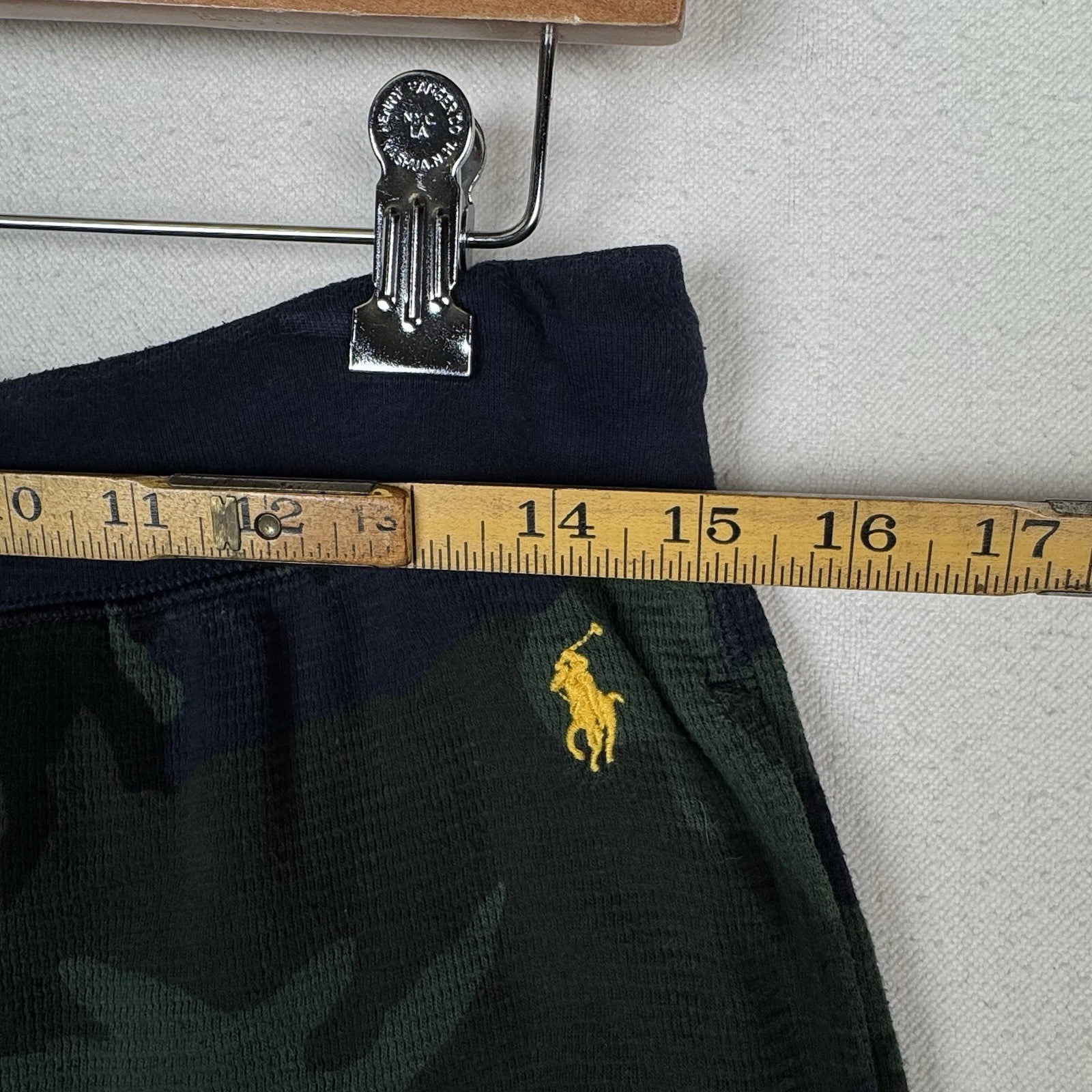 Polo Ralph Lauren Men's Navy Camo Waffle Knit Thermal Sleep Jogger Pants Large L
