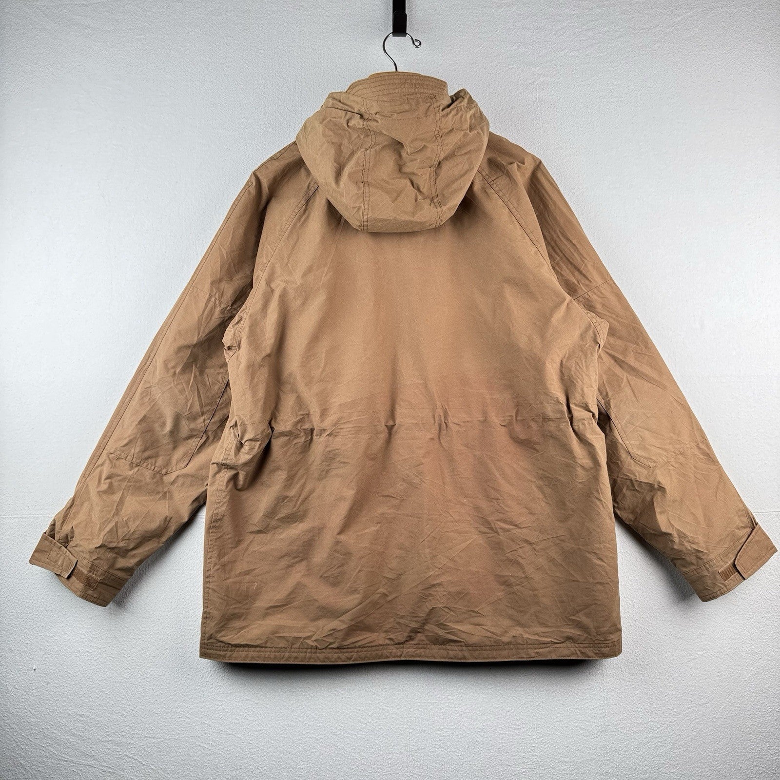 Lands' End Men's Bayfield Cotton Parka Camel Color Size XLT (46-48) *Read