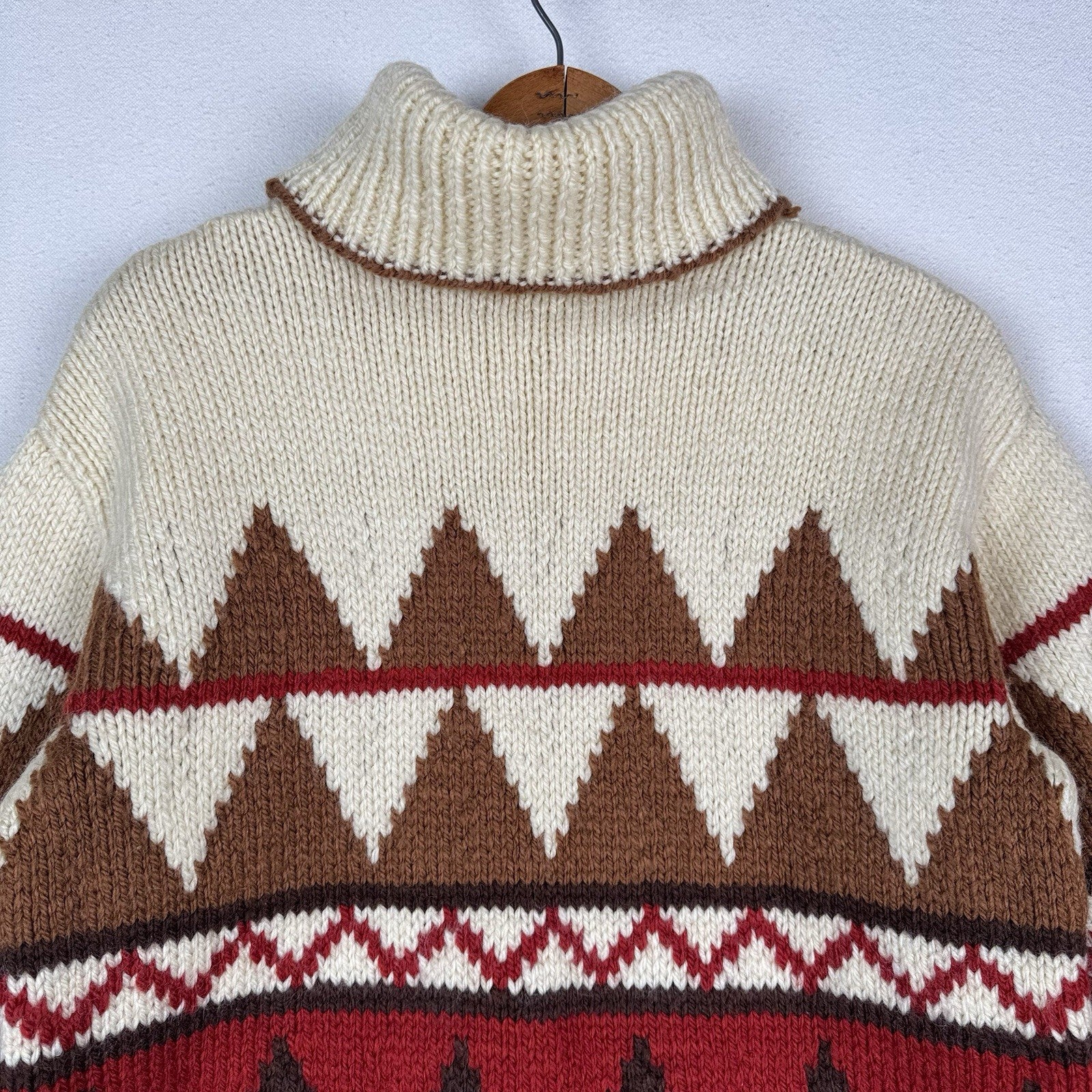 Handmade Elsamanda Southwestern Style Turtleneck Sweater M/L  (Chest/P2P: 19”)