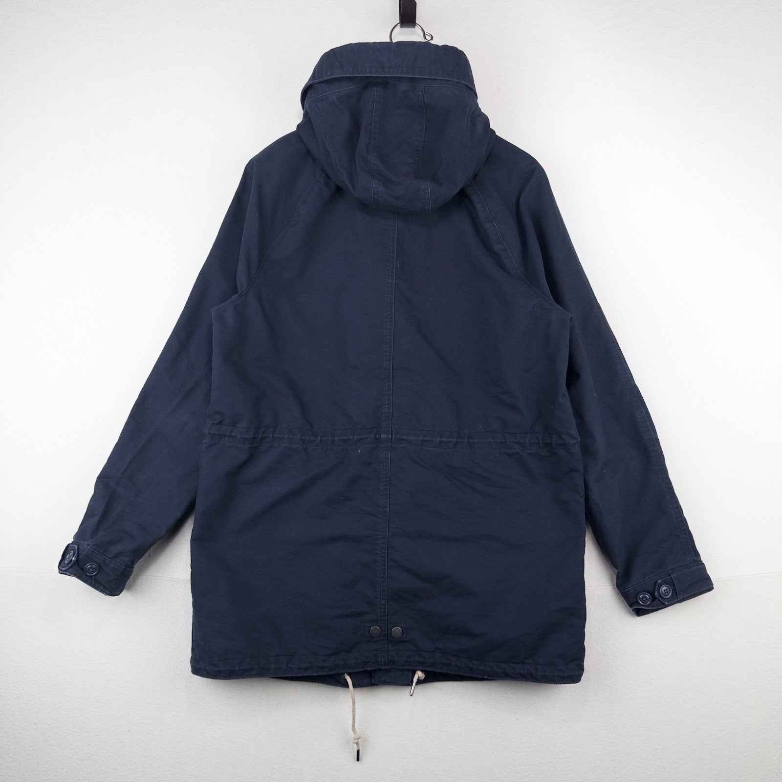 Vintage Abercrombie Fitch Hooded Utility Field Jacket Men’s M Blue Full Zip