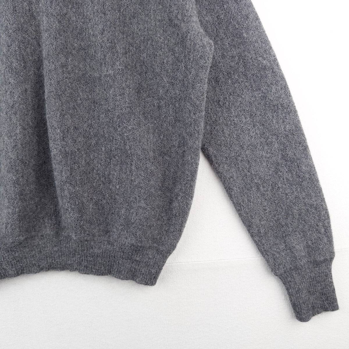 Polo Golf Ralph Lauren 100% Alpaca Gray V-neck  Cardigan Mens Large Pockets Peru