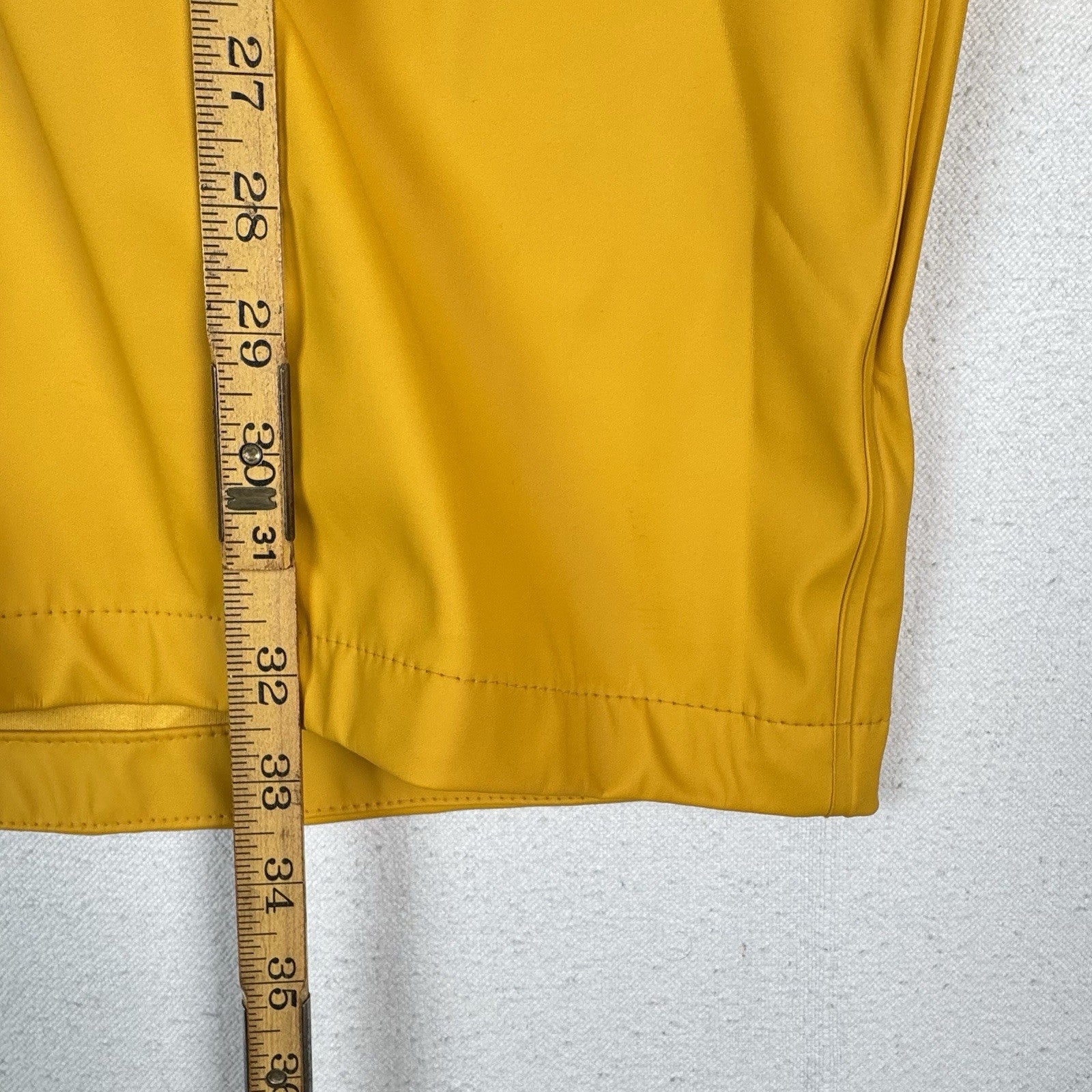 Helly Hansen Jacket Mens Extra Large XL Yellow Coat Rain Hooded Parka PVC