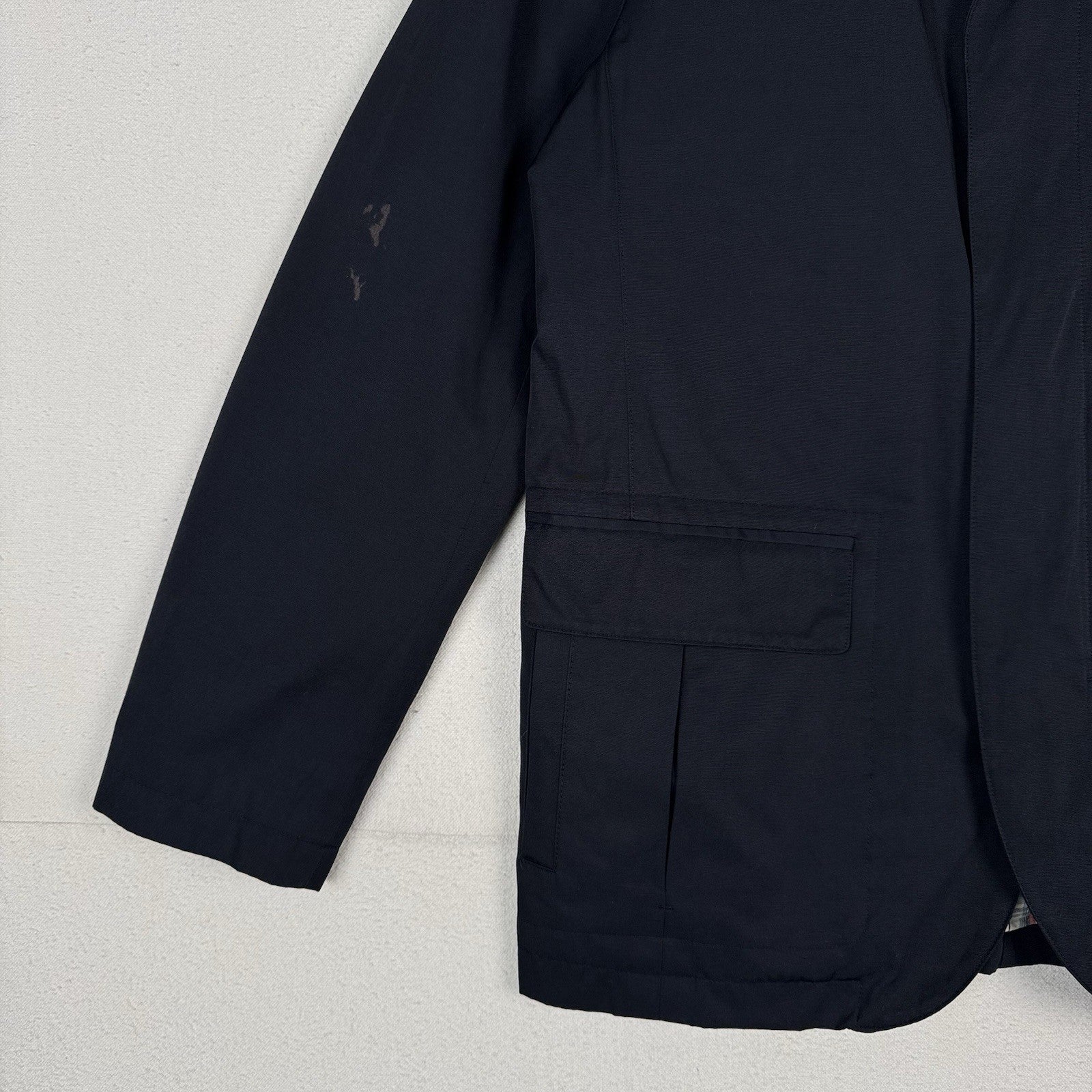 Brooks Brothers 346 Field Jacket Men’s Medium Blue Utility Barn Coat Lined *Read