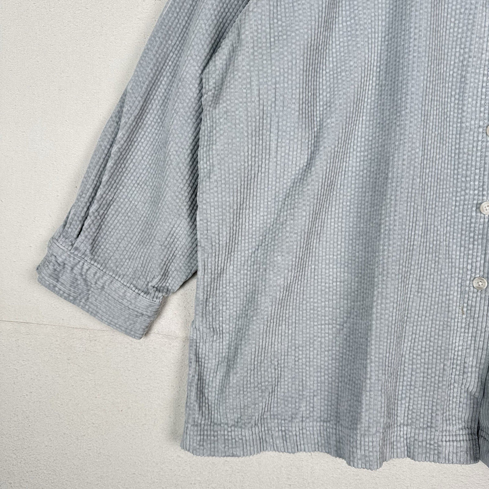 Vintage 90s LL Bean Women’s 3X Blue Wide Wale Corduroy Shirt Shacket