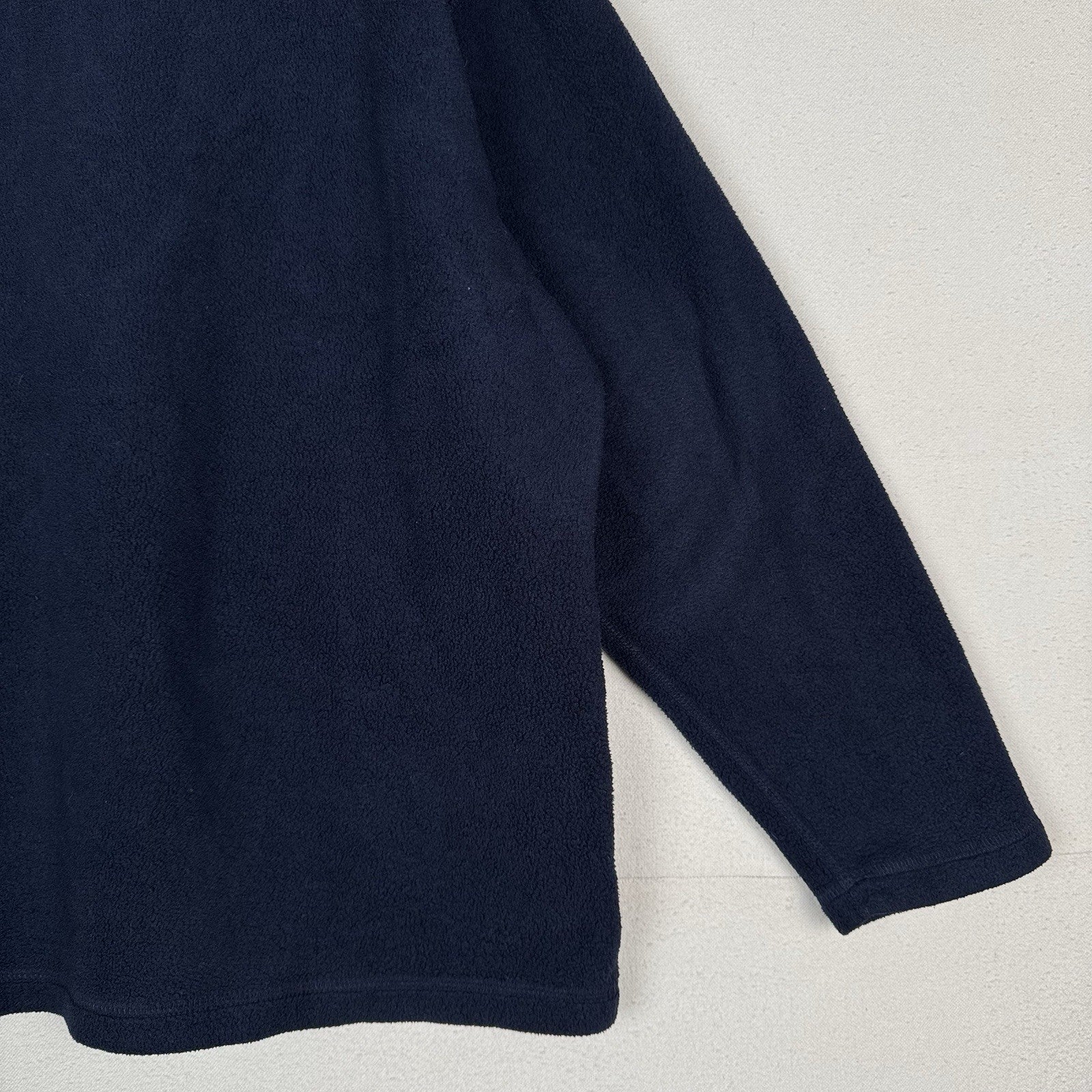 Vintage 90s Polo Sport Ralph Lauren 1/4 Zip Jacket Mens XL Blue Fleece Spellout