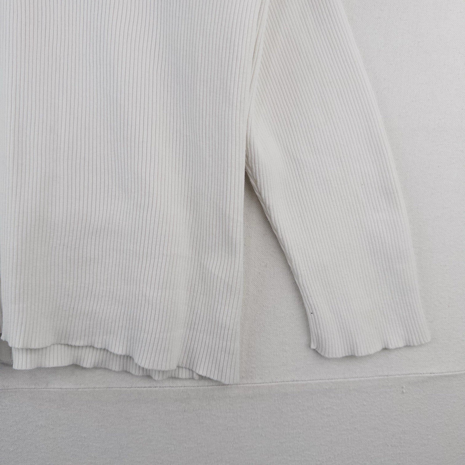 Lauren Ralph Lauren Zip Up Jacket Women’s 3X Ivory Ribbed Gold Hardware