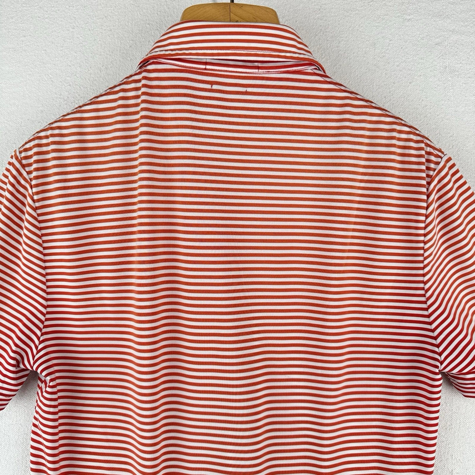 Polo Ralph Lauren Mens Small Performance Polo Shirt Red White Stripes Candy Cane