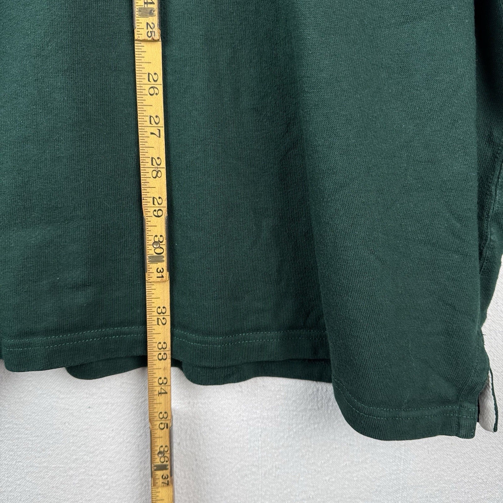 90’s Vtg Polo Ralph Lauren Men’s 6XB Green Quilted Rugby Elbow Patches