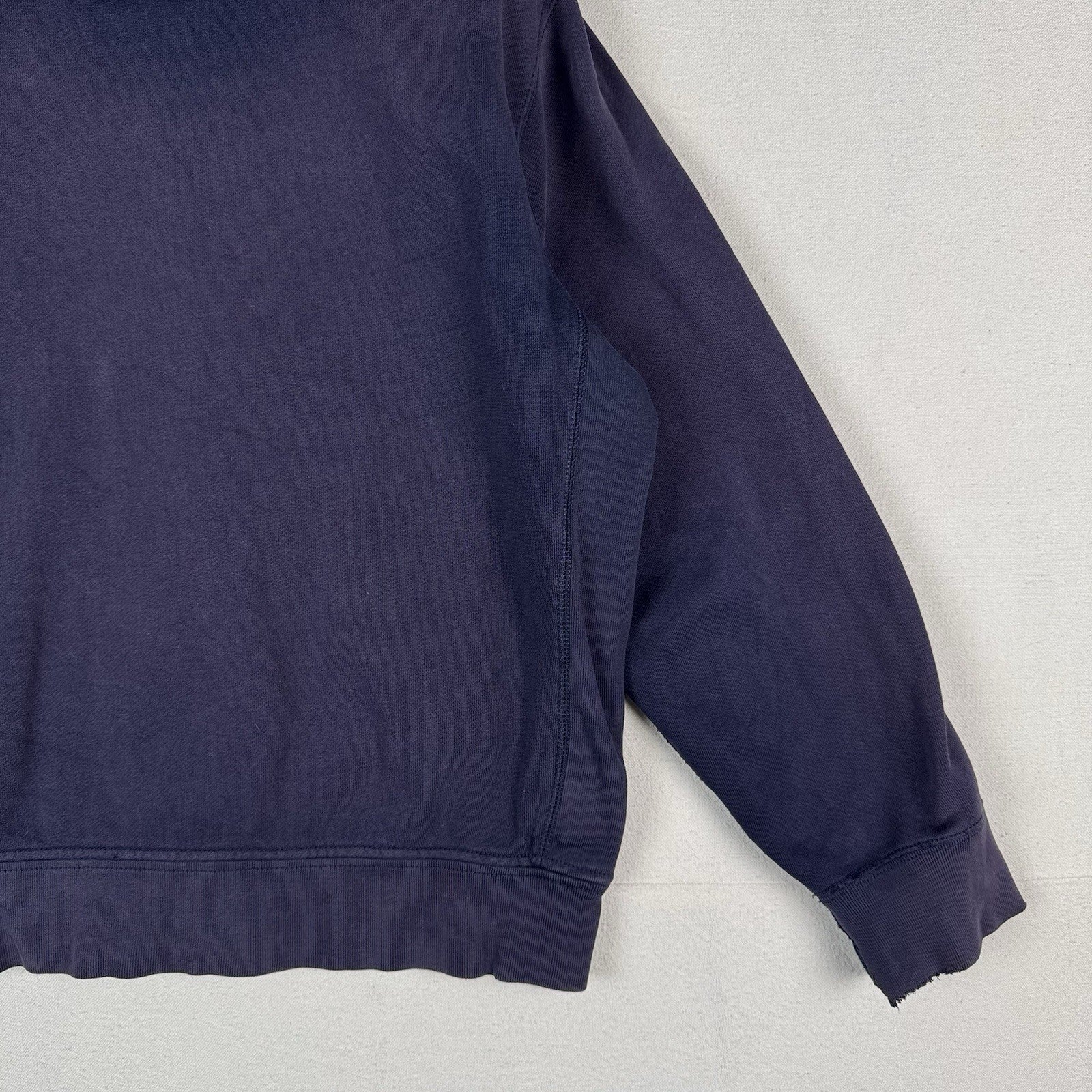 Vtg Polo Ralph Lauren Full Zip Men’s XL Thermal Hoodie Blue *Sunfaded/Distressed