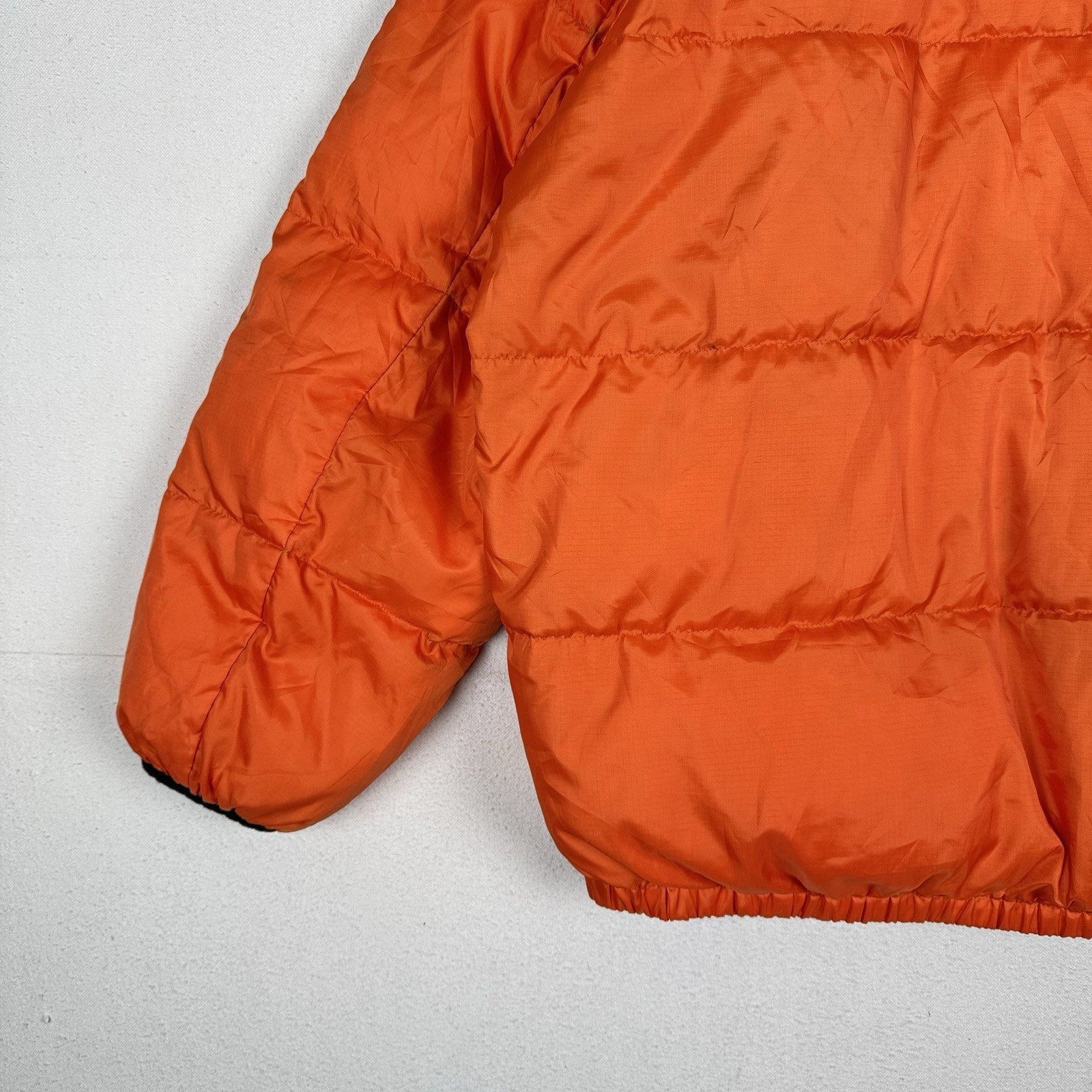 Vtg 90’s Ralph Lauren Polo Jeans Co Puffer Jacket XL Goose Down Outerwear Orange