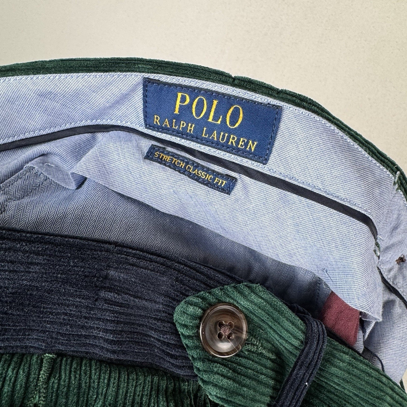 Polo Ralph Lauren Color-block Corduroy Pants Men’s 40x32 (Fits 40x28) Stretch