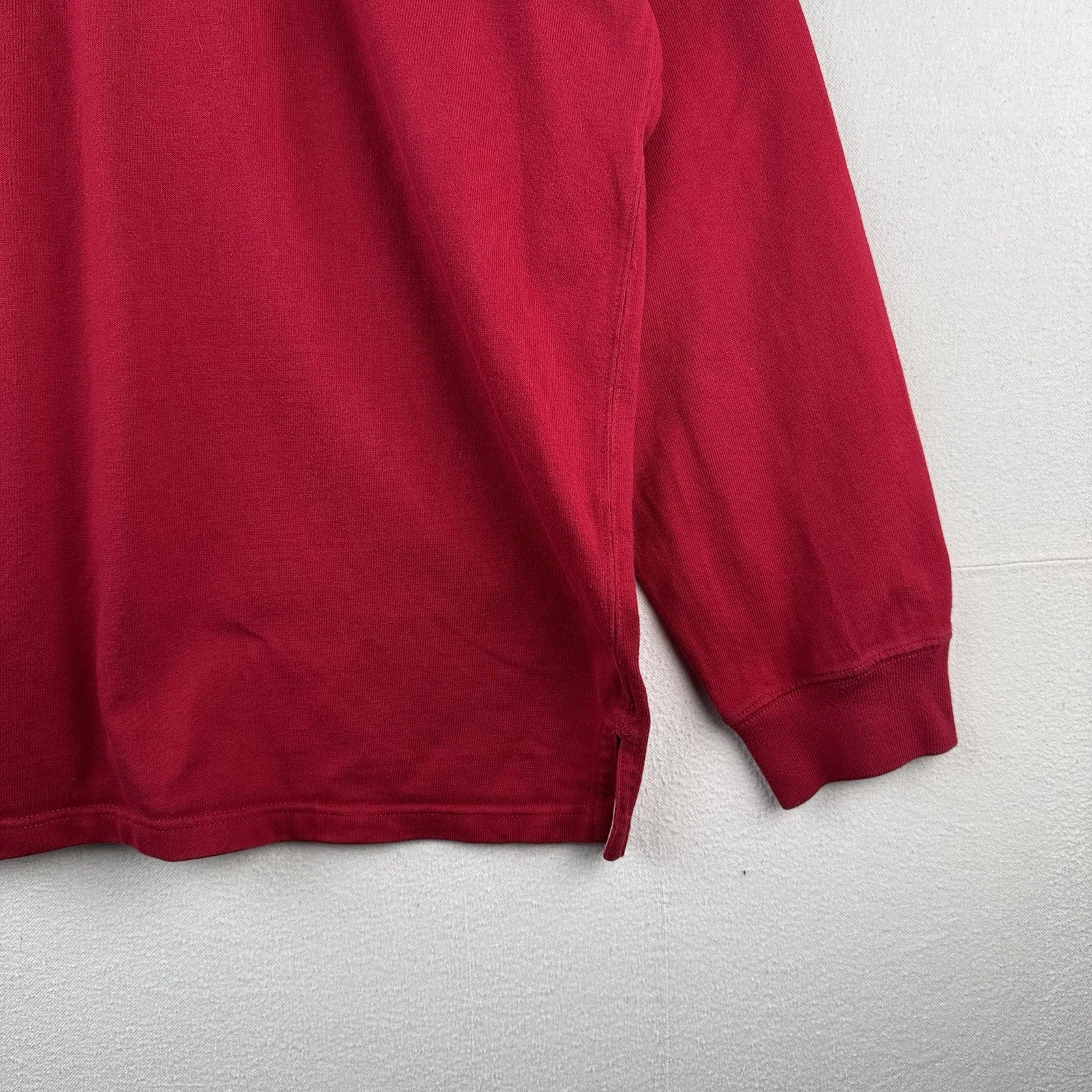 90’s Vintage Polo Ralph Lauren Rugby Men’s 2XL Red Green Pony Quilted Shoulders