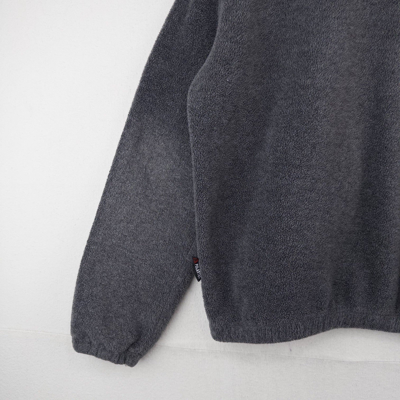 90’s Vtg Polo Ralph Lauren Men’s S Fleece Chin Strap Harrington Jacket Gray