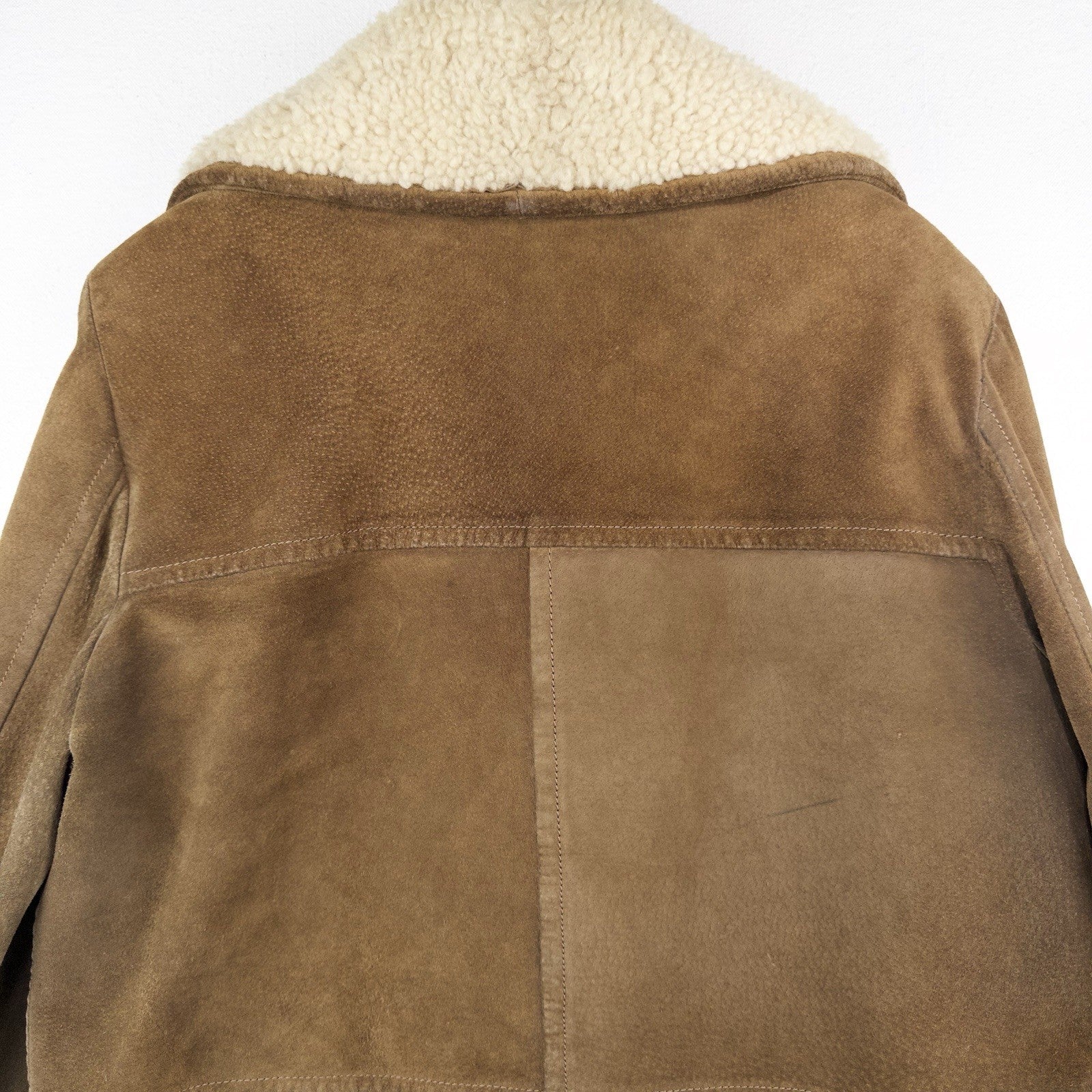 60’s Vtg Lakeland Suede Shearling Rancher Jacket Sherpa Collar Men’s 40 Long USA