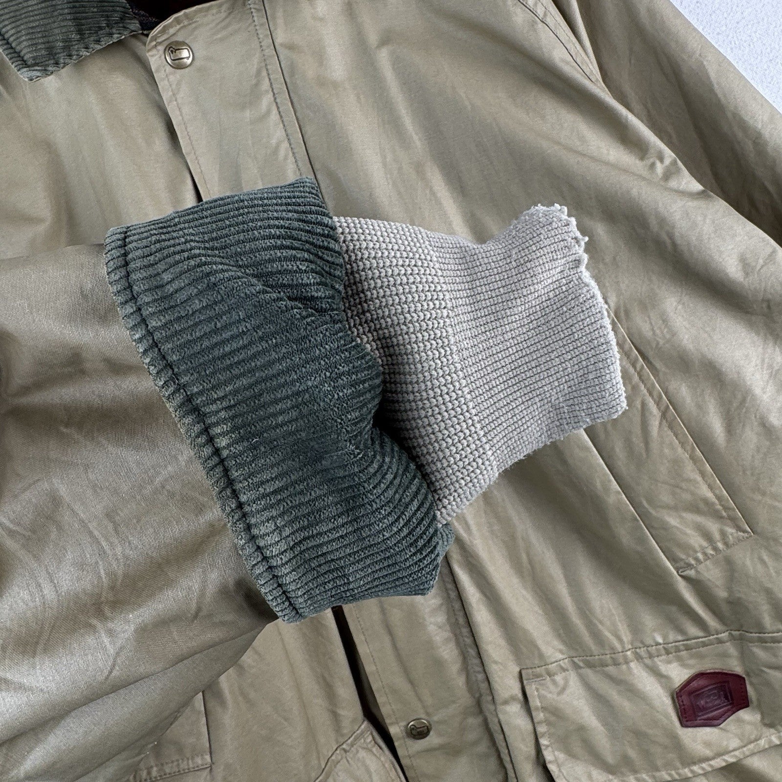 80’s Vtg Woolrich L Weatherproof Flannel Wool Lined Blanket Barn Jacket Coat USA