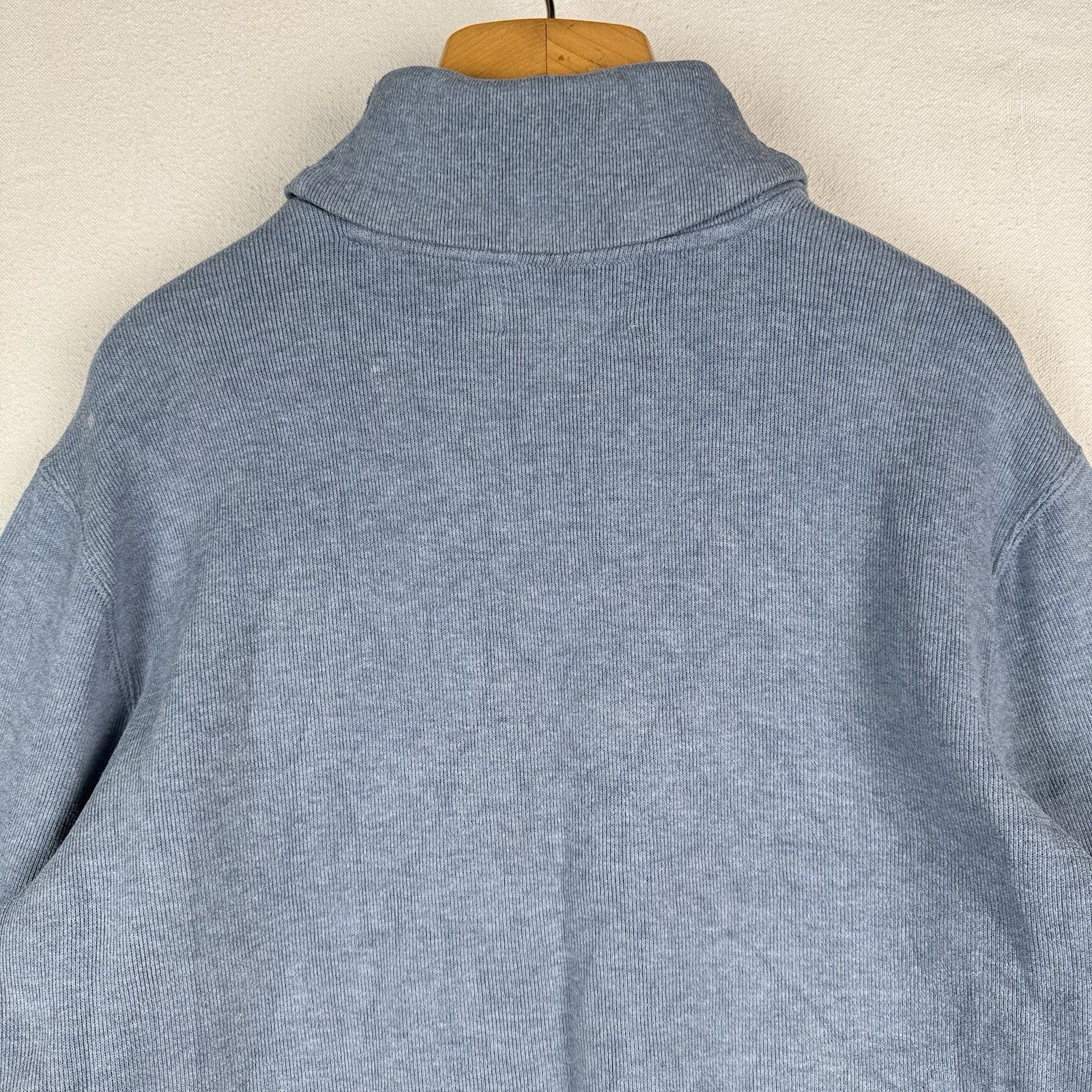 Vintage Polo Ralph Lauren Men's Large Shawl Collar Pullover Sweater Blue *Read