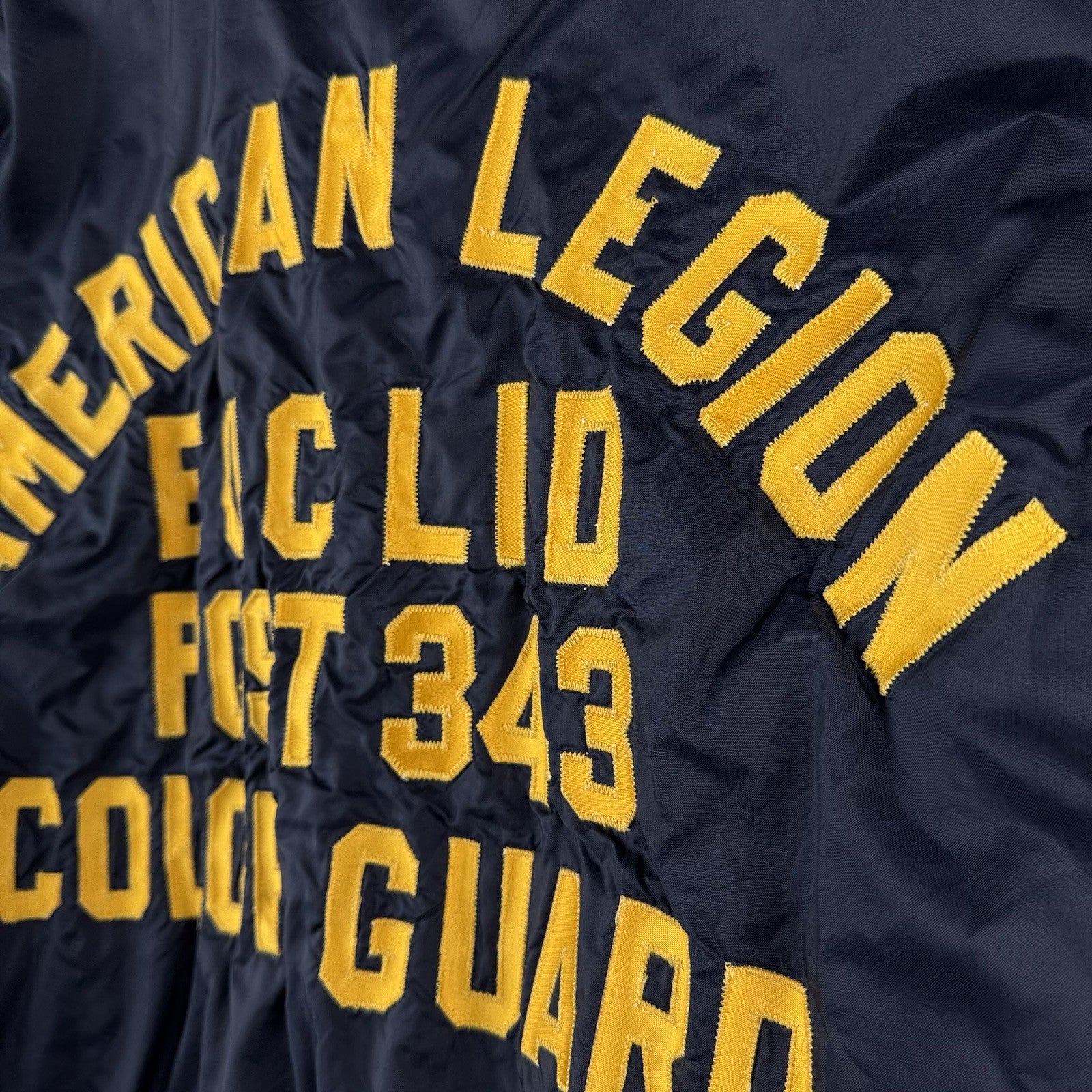 70’s Vtg American Legion USA Large Windbreaker Coach Jacket Euclid OH Post 343
