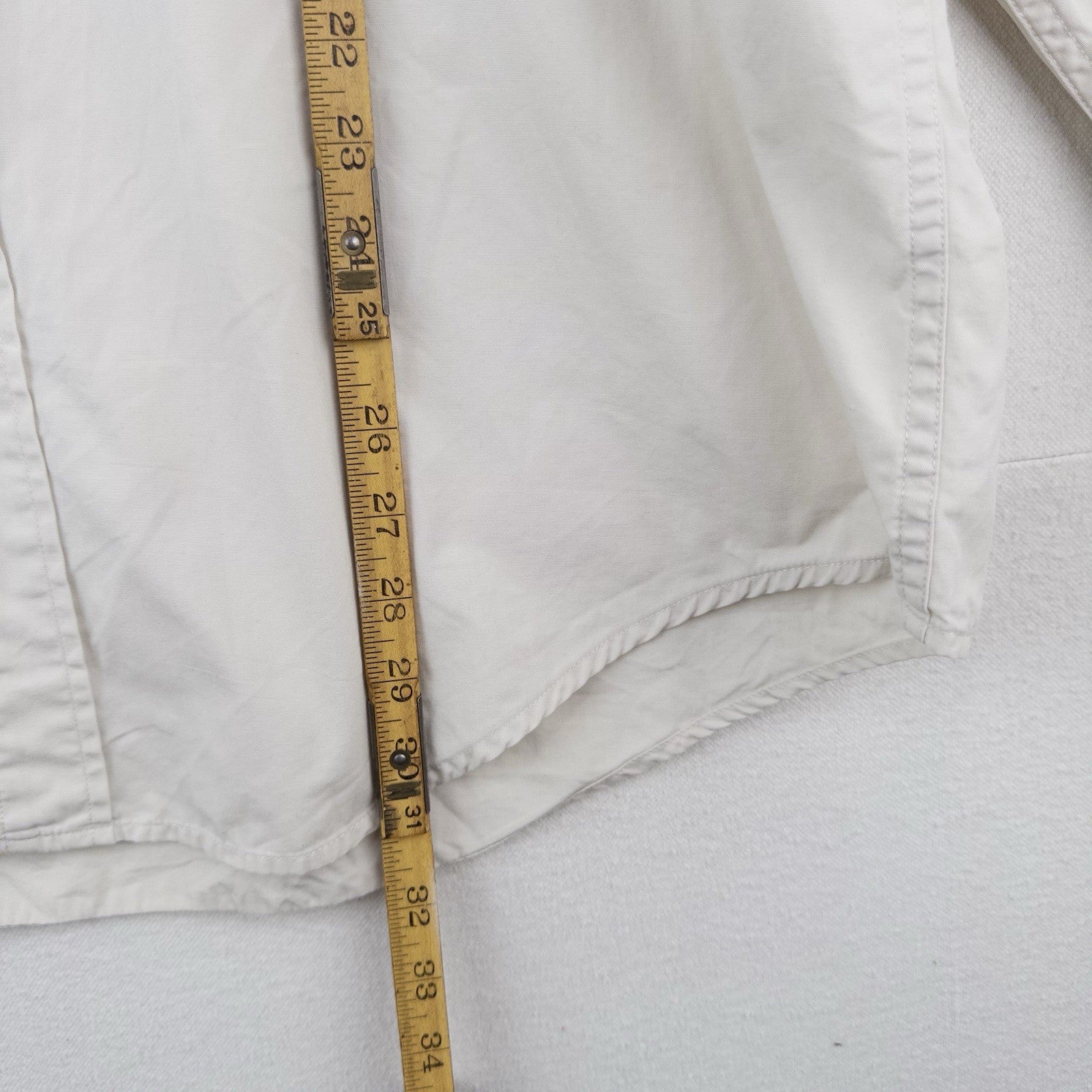 Ralph Lauren Polo Jeans Company Men’s L Safari Utility Shirt 100% Cotton Beige