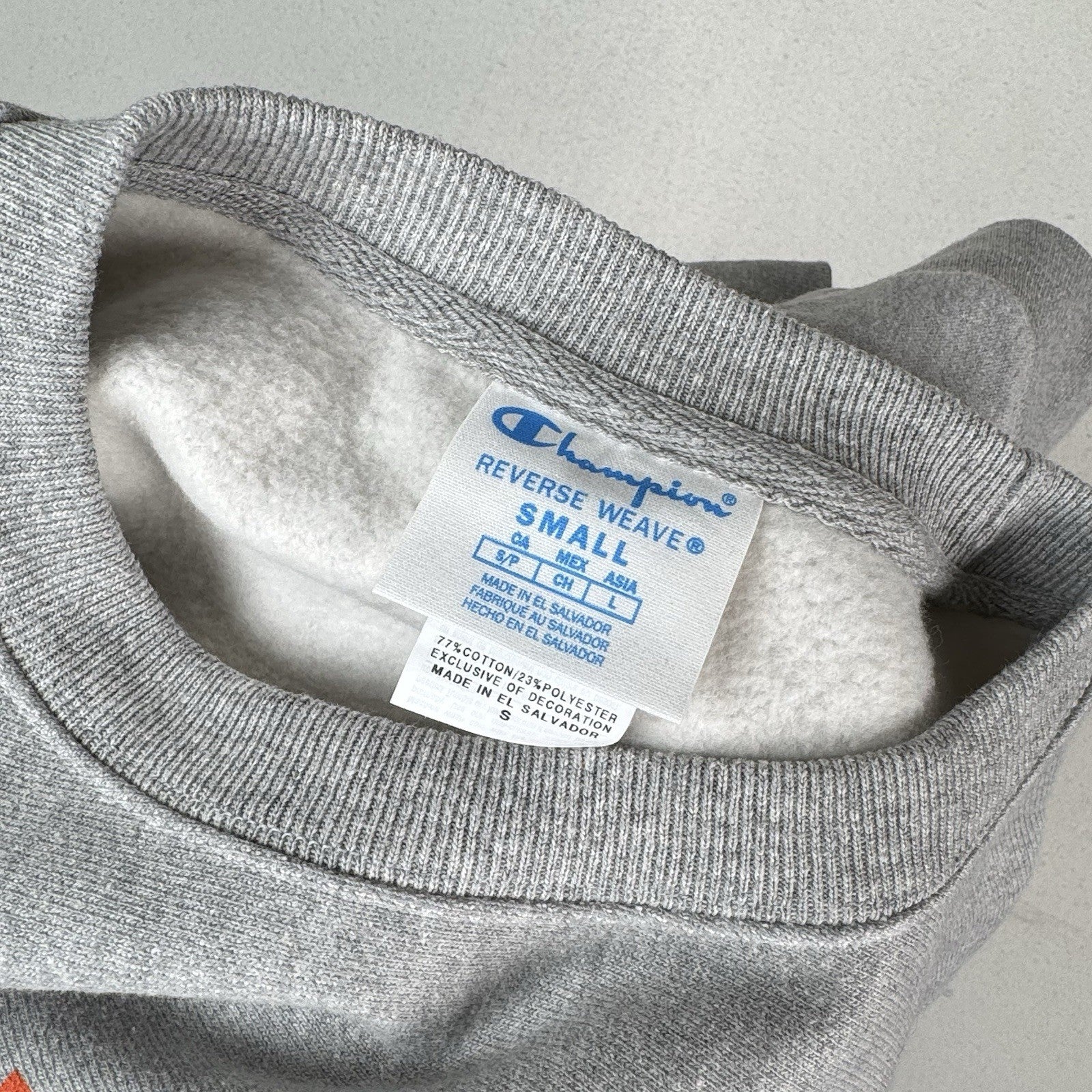 Champion Thayer Academy Reverse Weave Crewneck Sweatshirt Men’s Small Gray