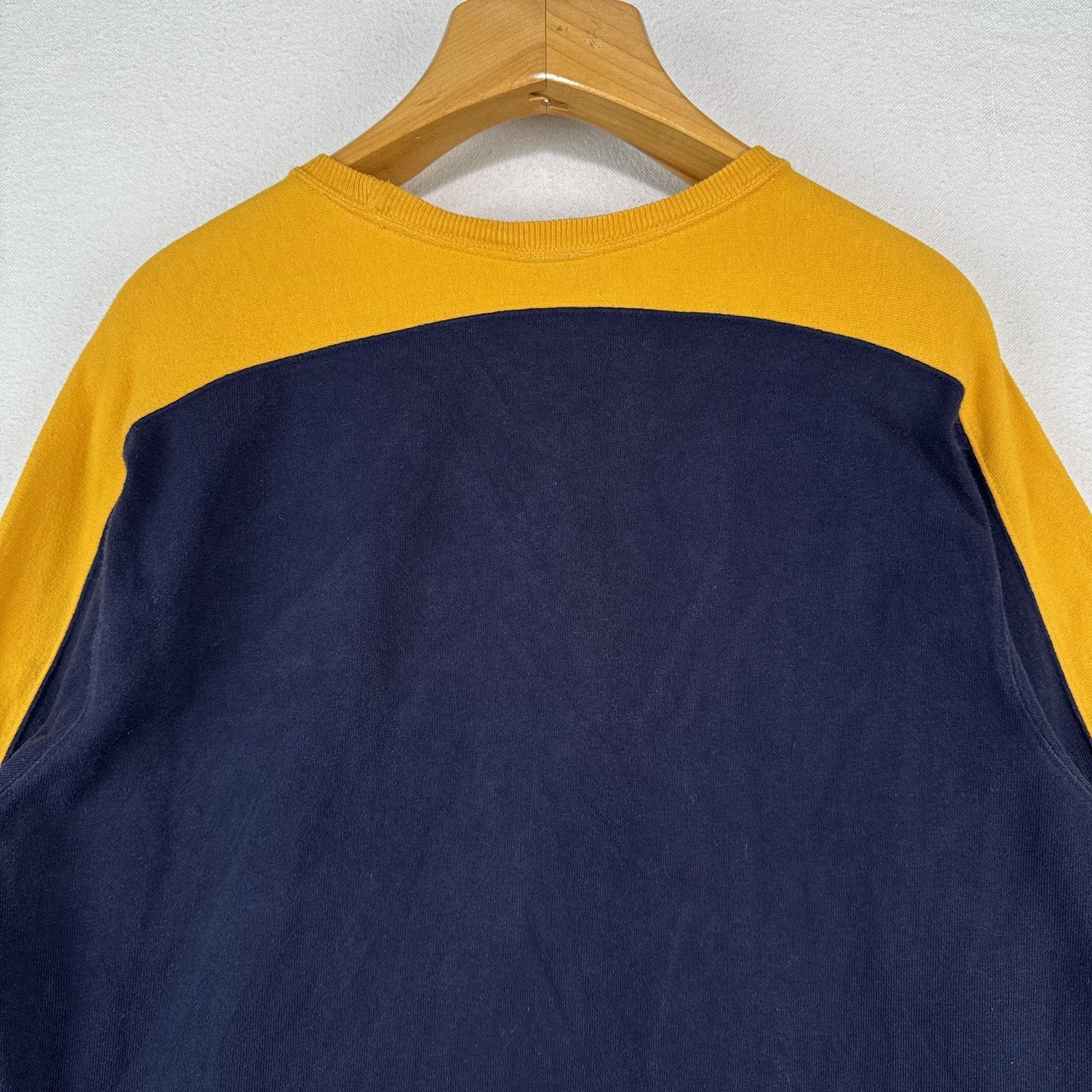 90’s Vtg Ralph Lauren Polo Jeans Co Men’s L Sweatshirt Blue Yellow Made In USA