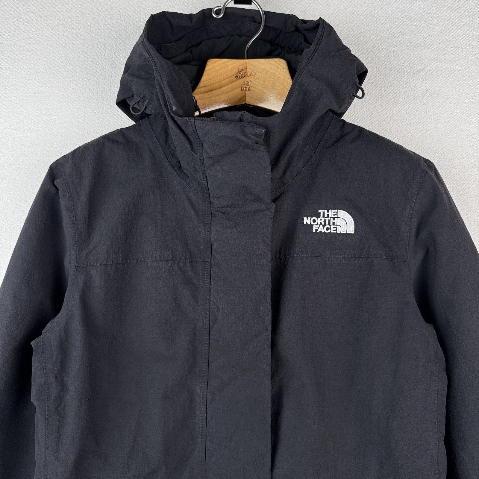 The North Face 550 Dryvent Parka Women's Medium Black Hooded Jacket