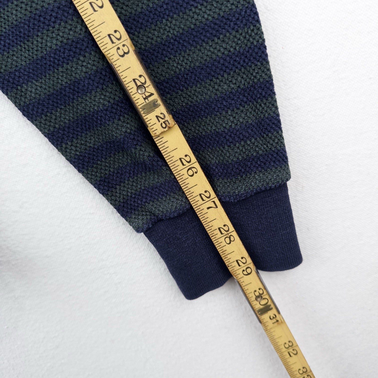 80’s Vtg Polo Ralph Lauren Men’s L Waffle Knit Stripe Turtleneck Made In USA