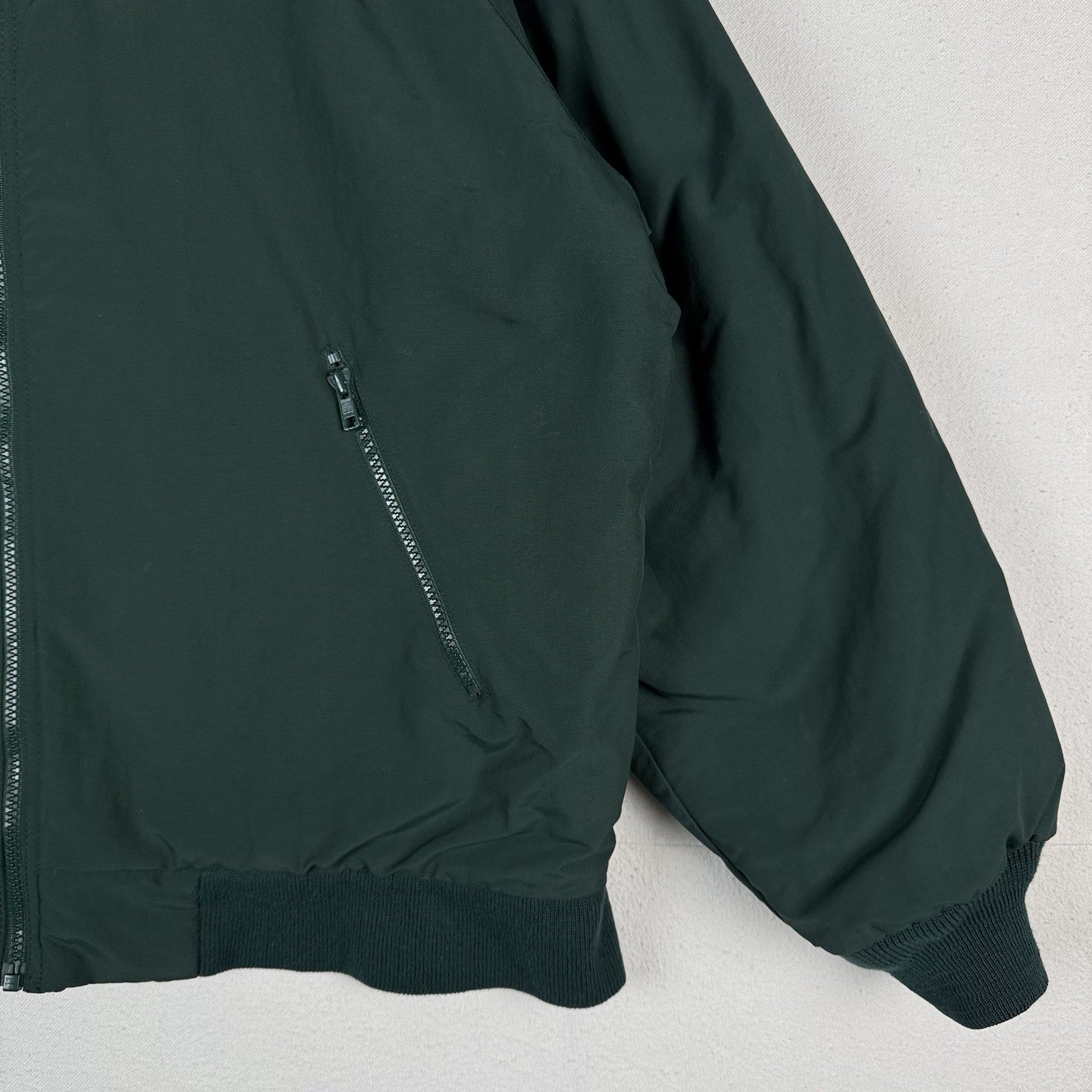 Vintage Lands End Men’s XL Hunter Green Squall Jacket Fleece Lined Jacket
