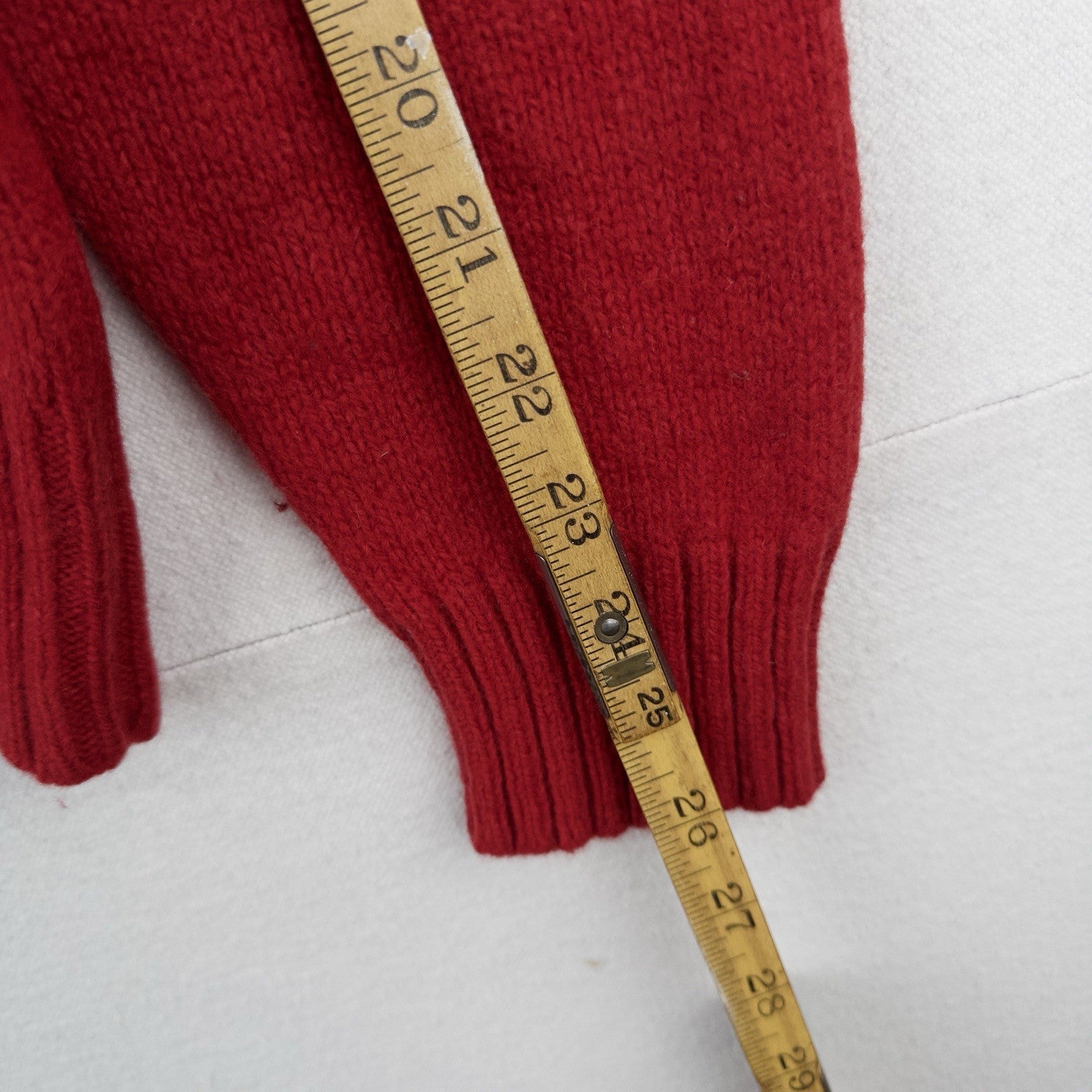 Polo Ralph Lauren Sweater Mens XL Merino Wool Angora Rabbit Hair Red Crew Neck