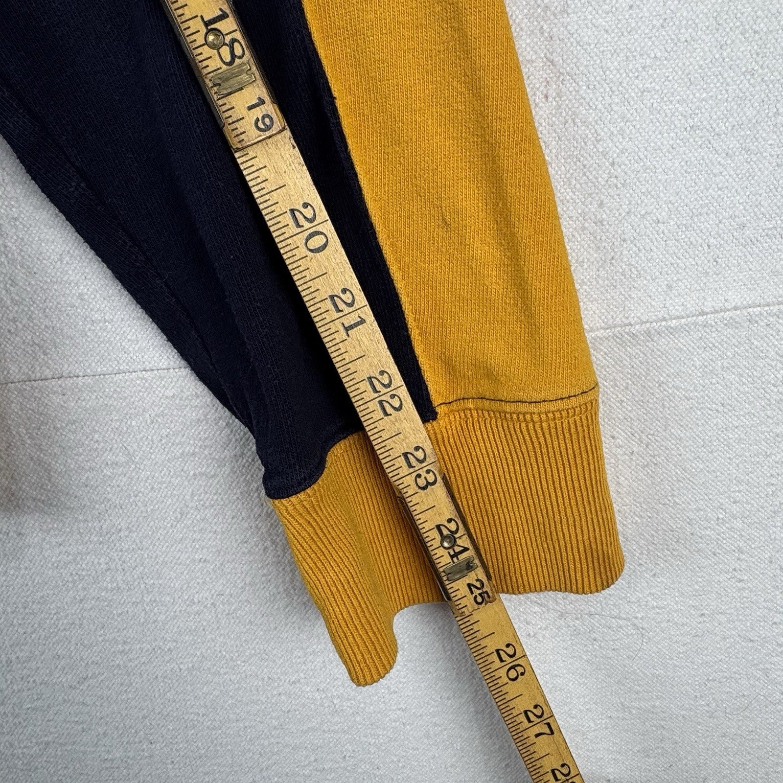 90’s Vtg Ralph Lauren Polo Jeans Co Men’s L Sweatshirt Blue Yellow Made In USA