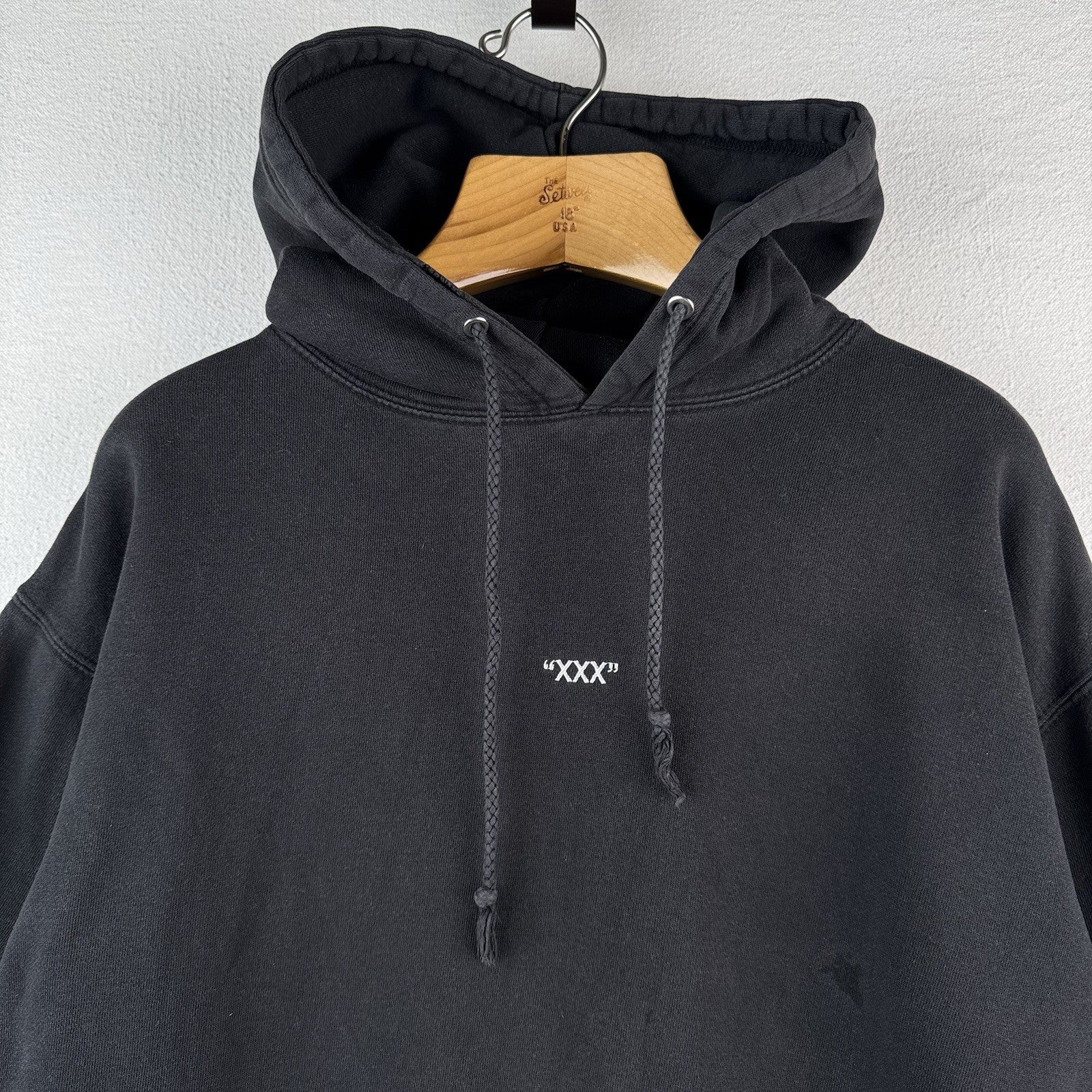 XXXTENTACION Going Down Black Hoodie Tour Concert XL Embroidered *Distressed