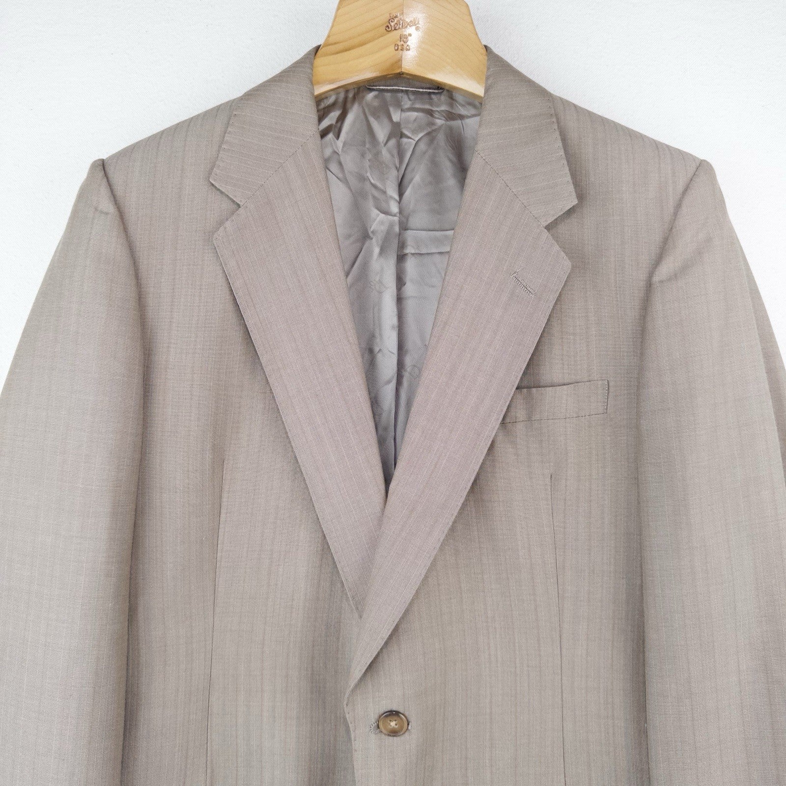 80’s Vtg Christian Dior Gray Tan Sport Coat Blazer 2 Button 38/40R Made USA