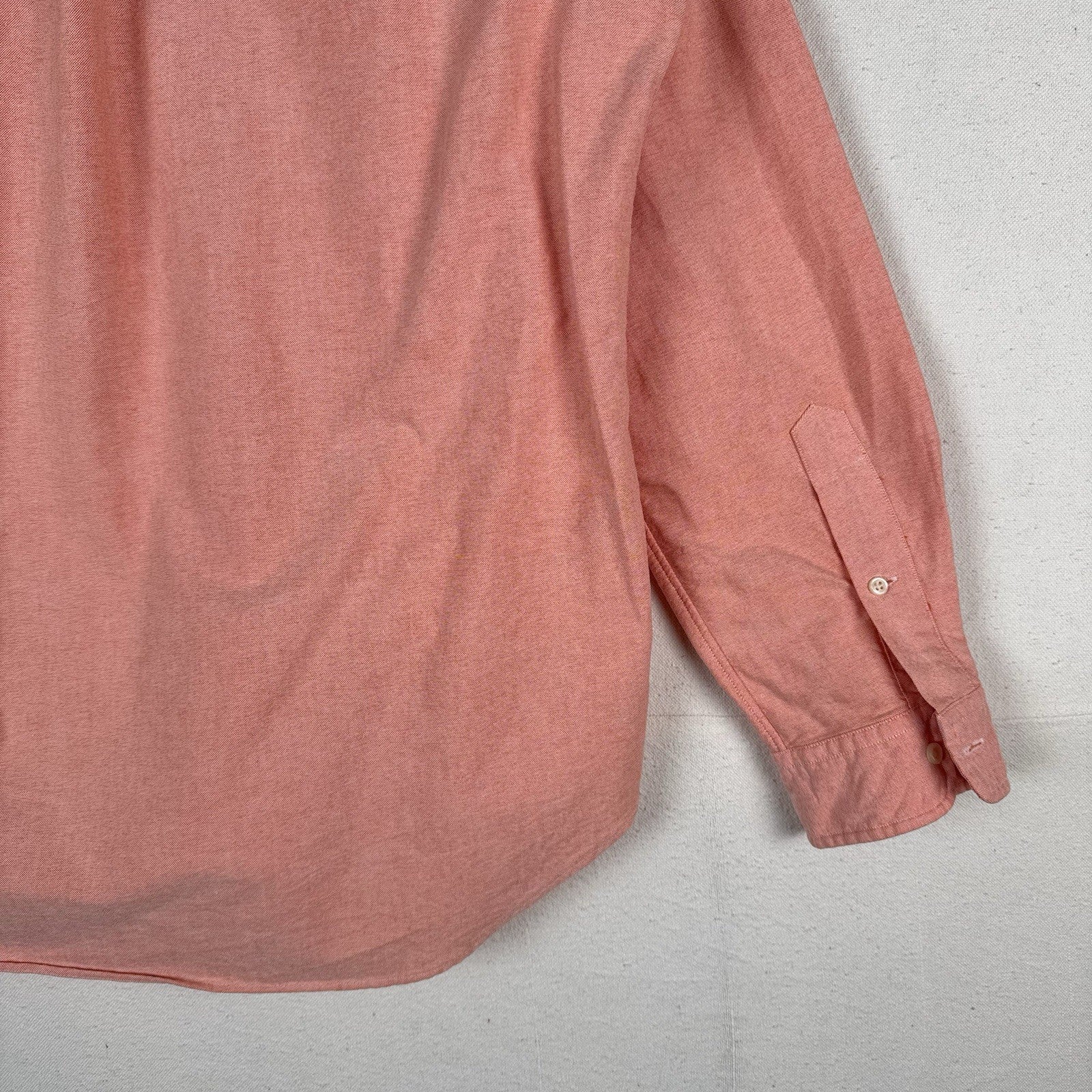 Ralph Lauren Long Sleeve Men’s Large Button Down Shirt Peach