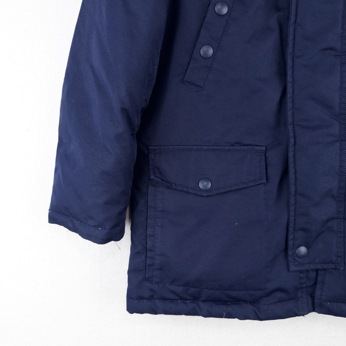 Polo Ralph Lauren Boy's 7 Blue Hooded Parka Jacket *No Hood Fur
