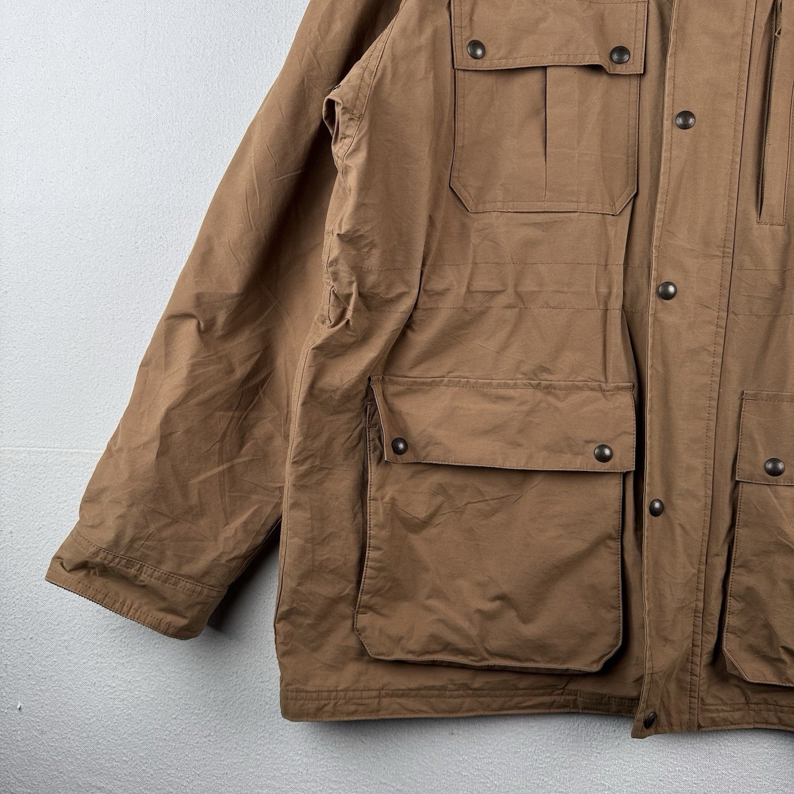 Lands' End Men's Bayfield Cotton Parka Camel Color Size XLT (46-48) *Read