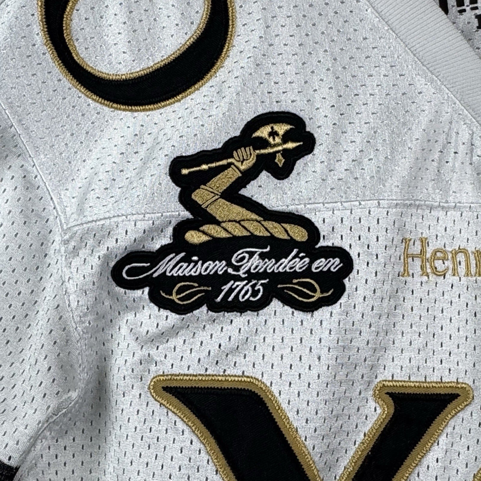 Stadium Series Made of Champions White Hennessy Football Jersey Size Small