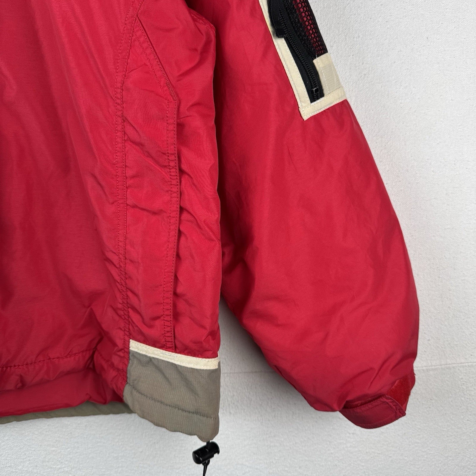 90’s Vtg Columbia Sportswear Portland Women's Large Red Hooded Parka Jacket Coat