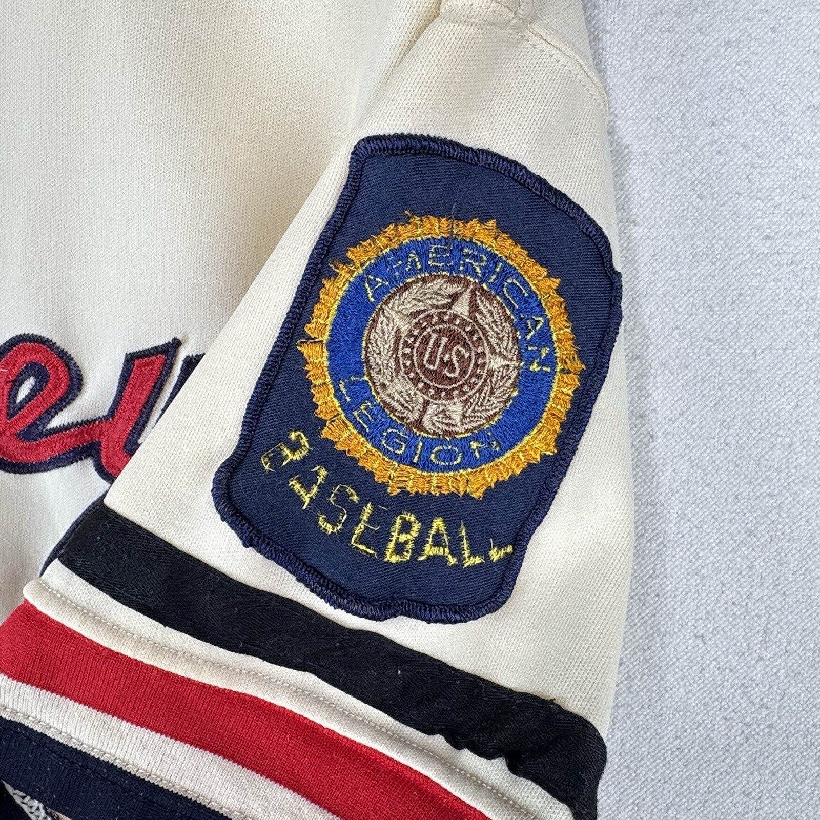 70’s Vtg Dewey Lowman American Legion Baseball Jersey Men’s L 42 Made USA *Read