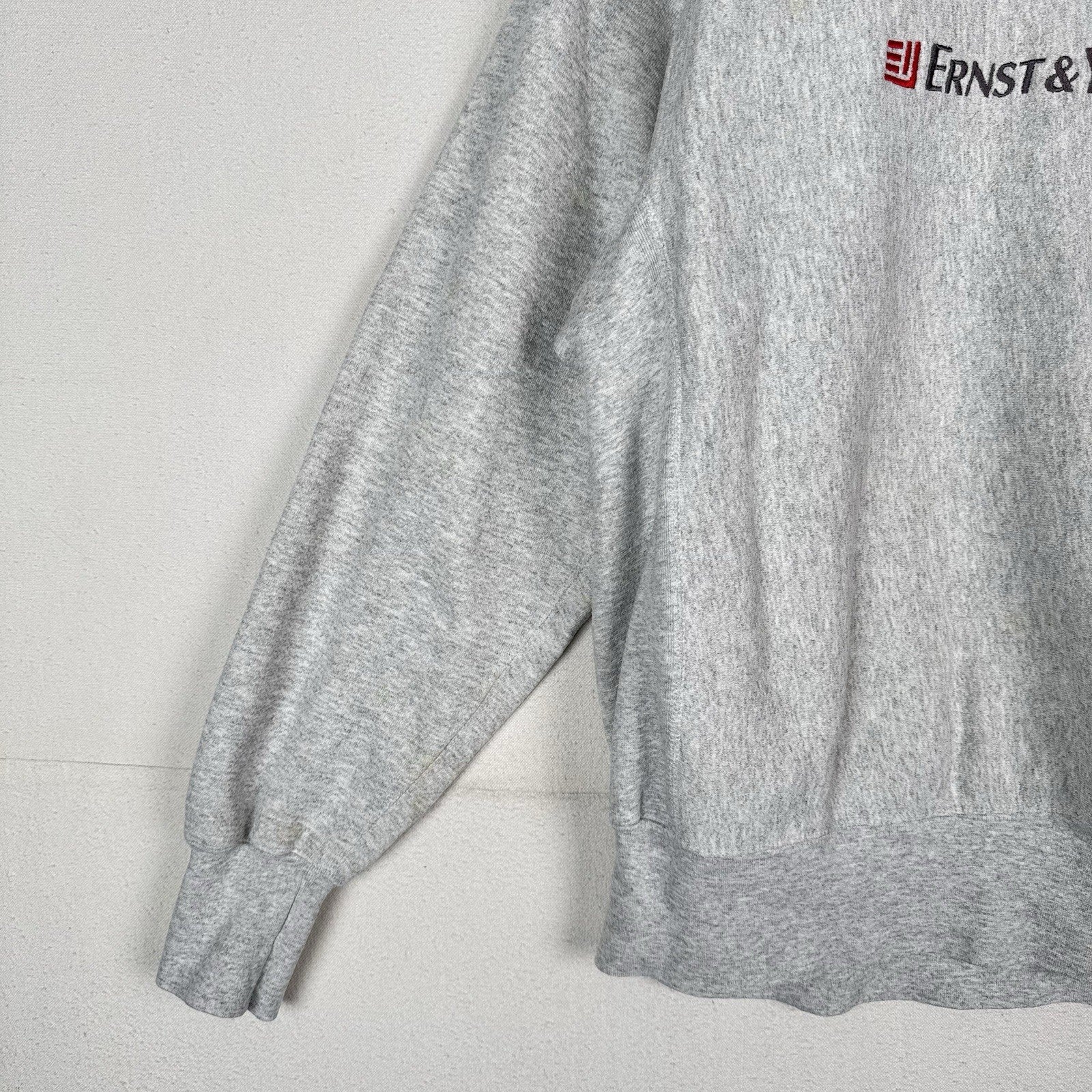 Vtg 90s Ernst & Young LLP Cross Grain Lee Heavyweight Sweatshirt XL Made In USA