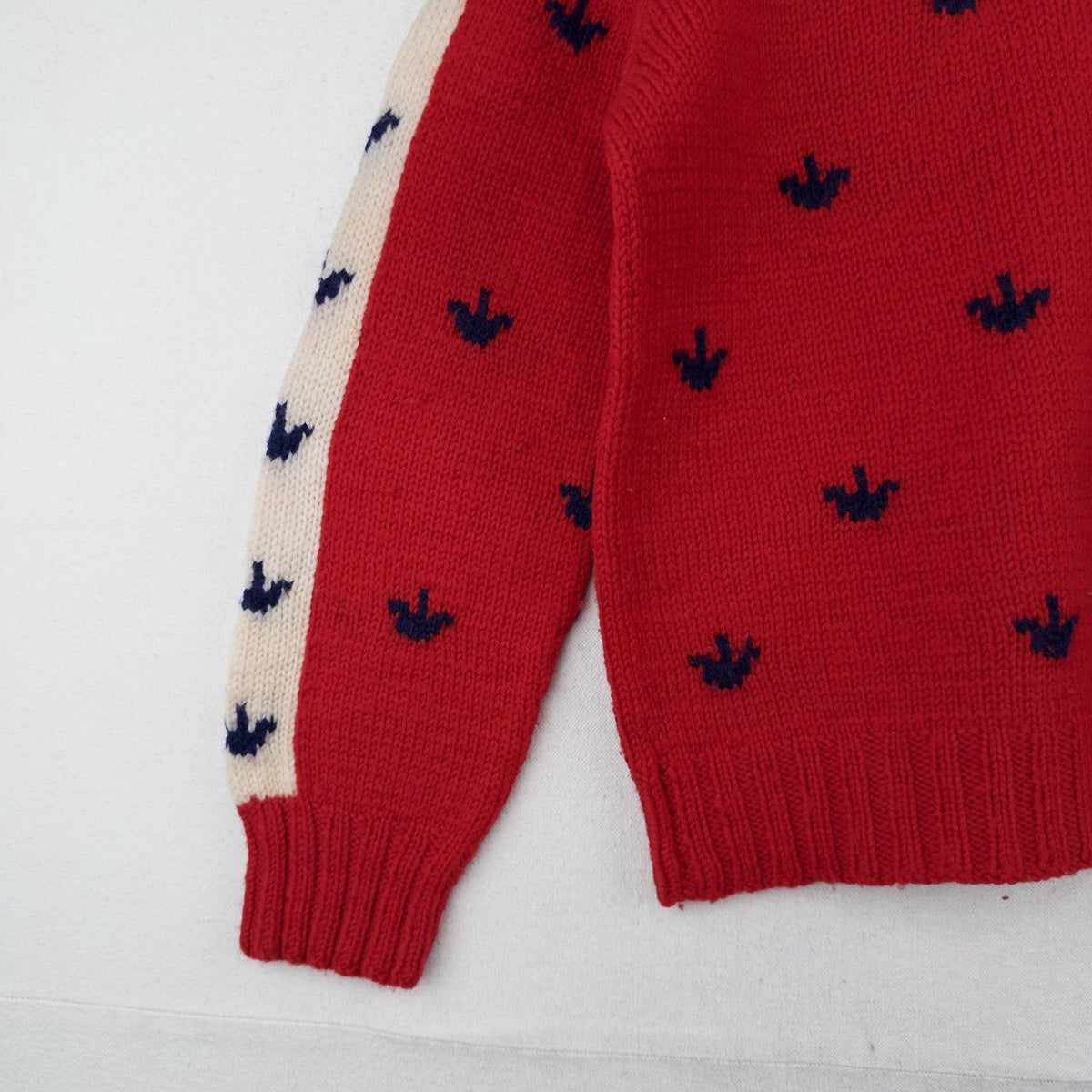 50’s Vtg Royal Crown Hand Knit Wool Sweater Pullover Mock Neck Men’s Medium 38