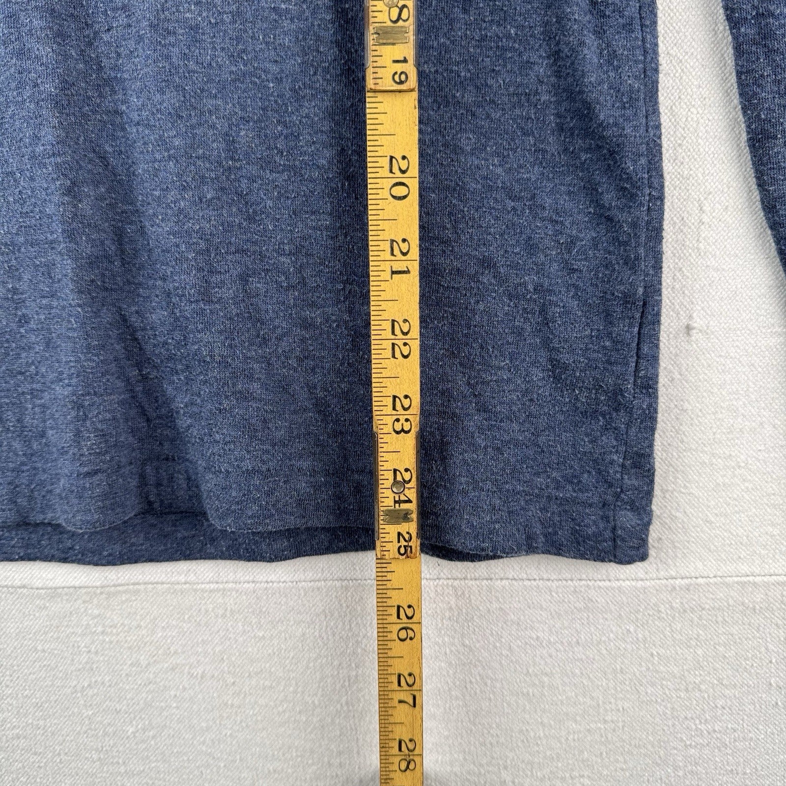 Vintage Polo Ralph Lauren Shirt Mens Large Blue Long Sleeve Henley 100% Cotton