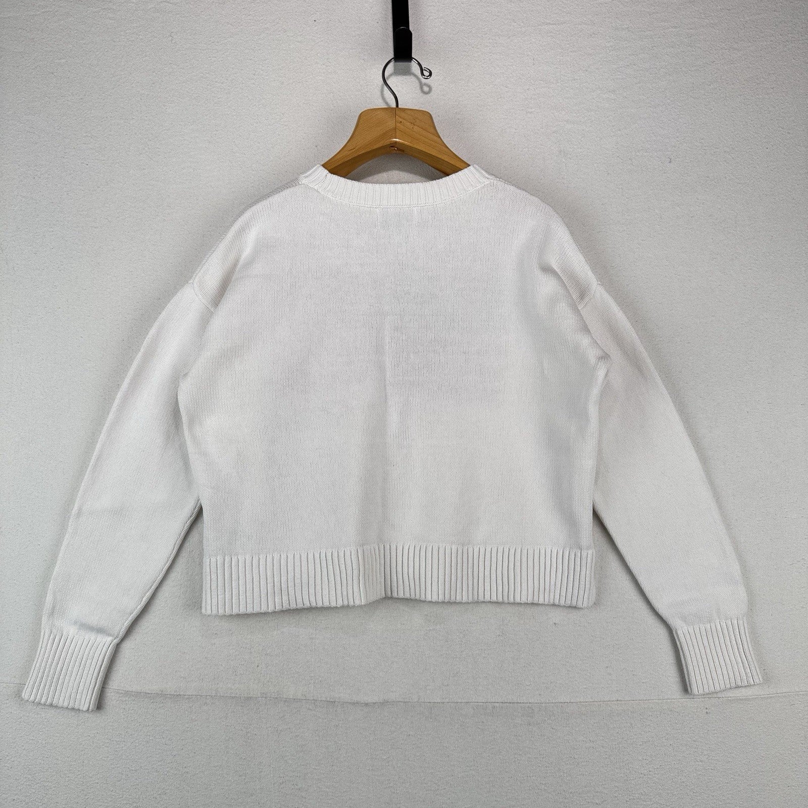 American Flag Crewneck Knit Sweater Women’s Medium Tall Old Navy