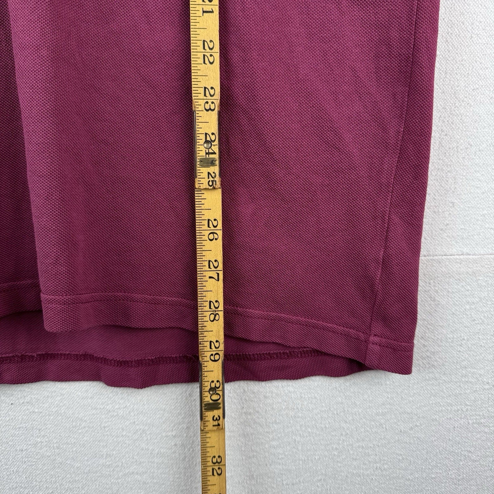 Vtg Polo Ralph Lauren Men’s M Plum Military Safari Shirt Epaulettes Custom Fit