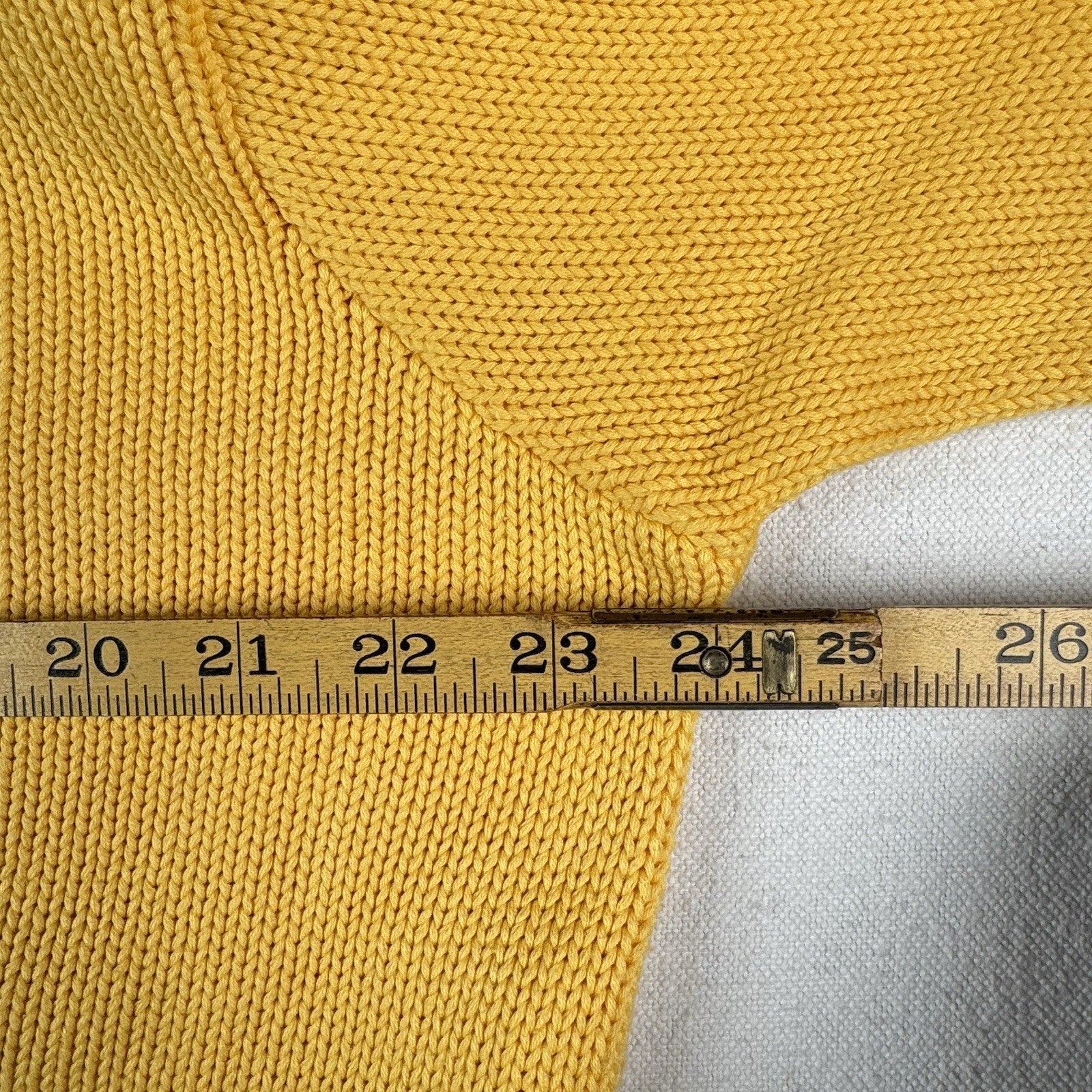 90’s Vintage Polo Ralph Lauren Sweater Men’s Large Yellow Knit Cotton *Read