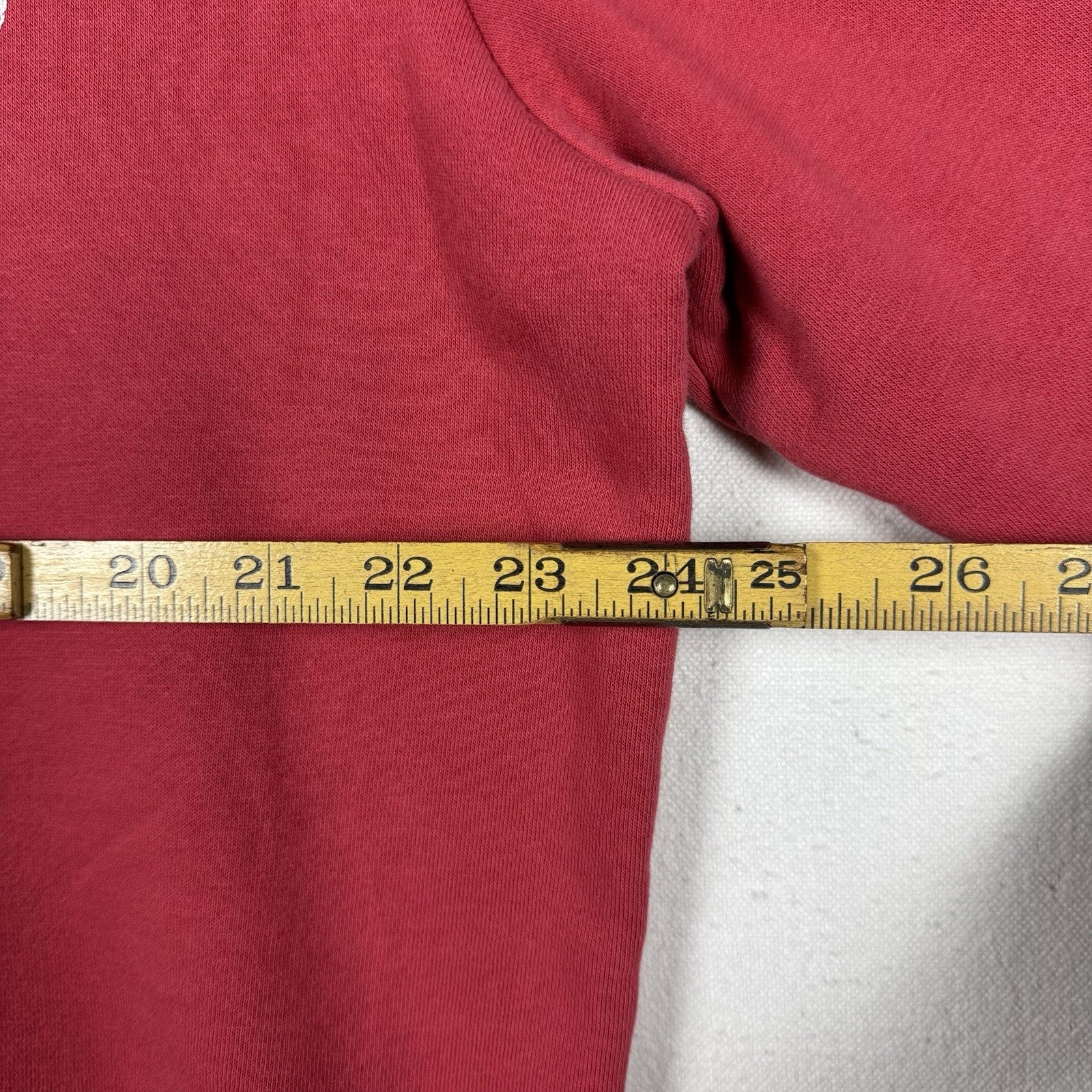 Gap Soft Fleece Track Logo California Hoodie Sweatshirt Red Men’s XL Distressed
